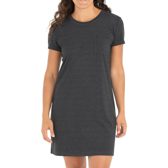 Free Fly Women's Bamboo Flex Pocket Dress Heather Black Image 1