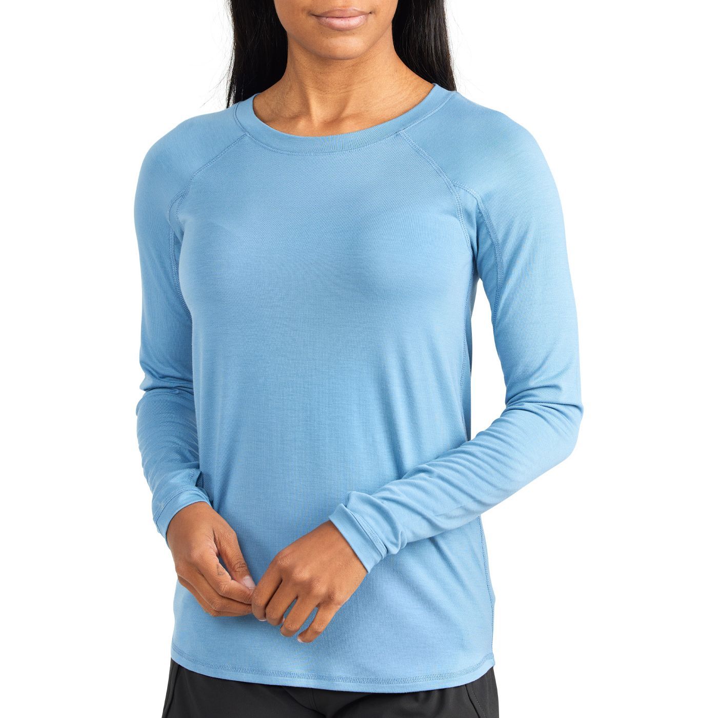 Free Fly Women's Bamboo Shade Long Sleeve Blue Reef Image 1