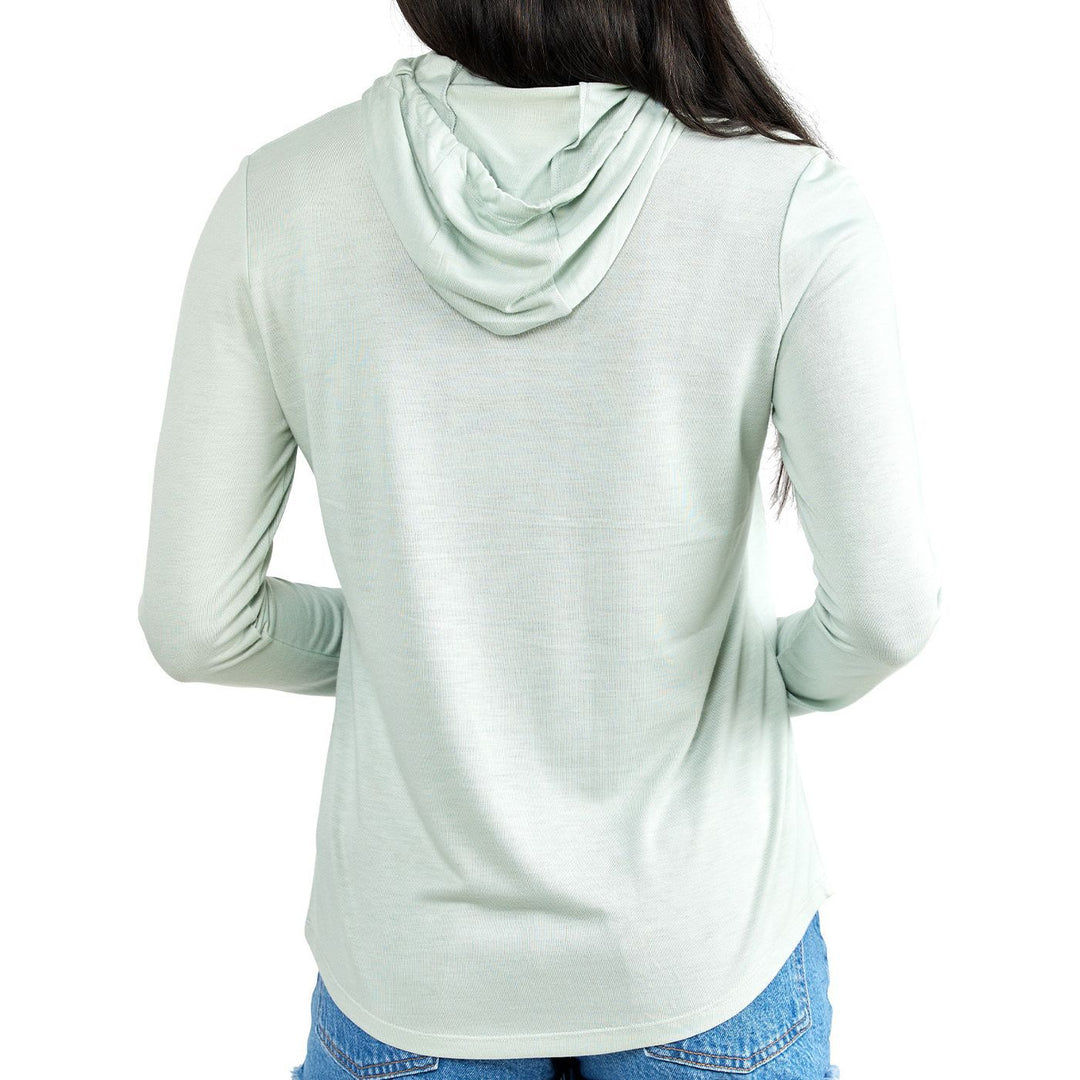 Free Fly Women's Lightweight Shore Hoody Sage Image 2