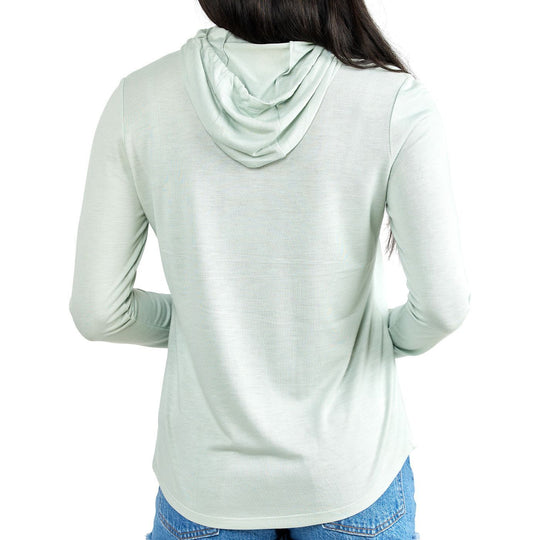 Free Fly Women's Lightweight Shore Hoody Sage Image 2