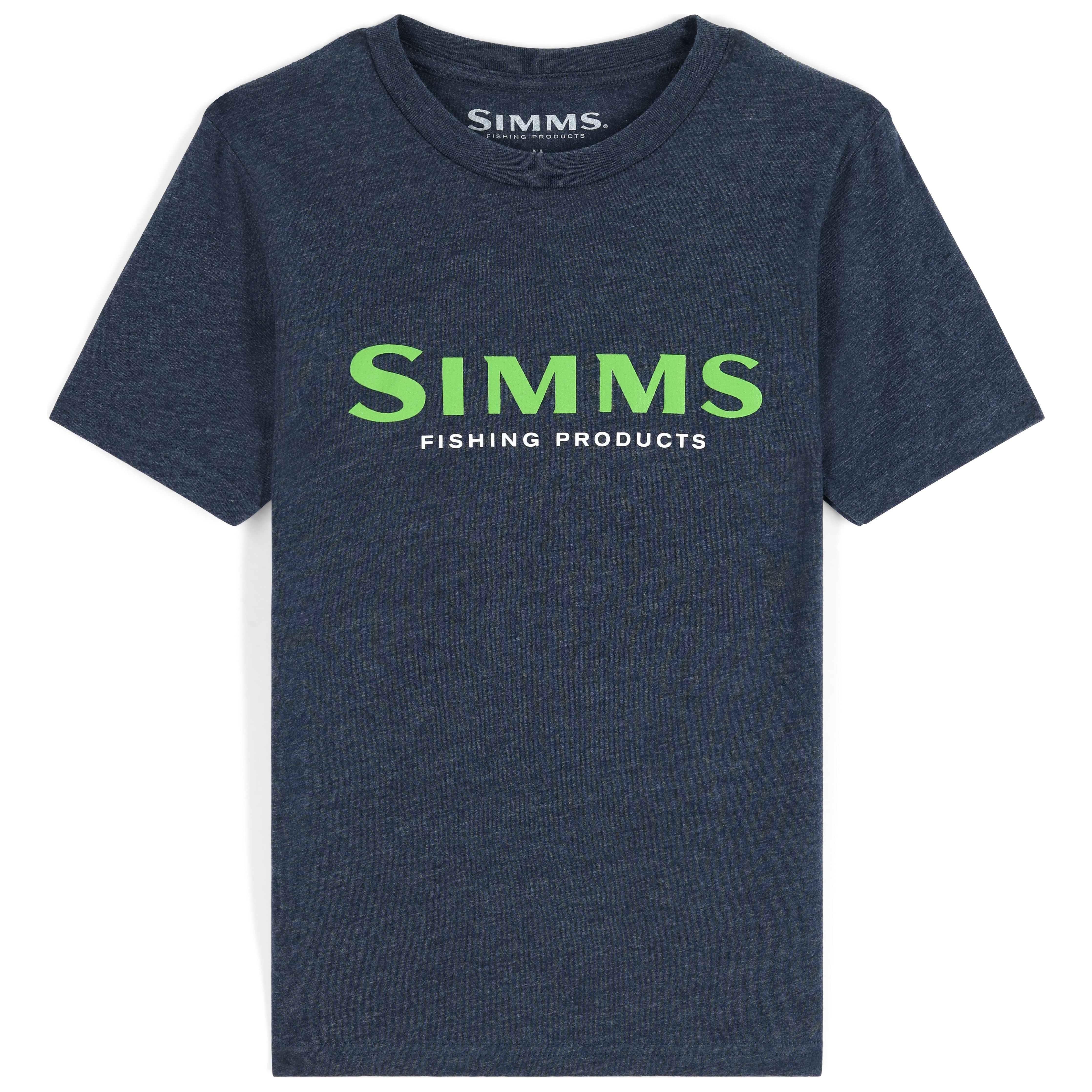 Simms Kid's Simms Logo T-Shirt Harbor Blue Image 01