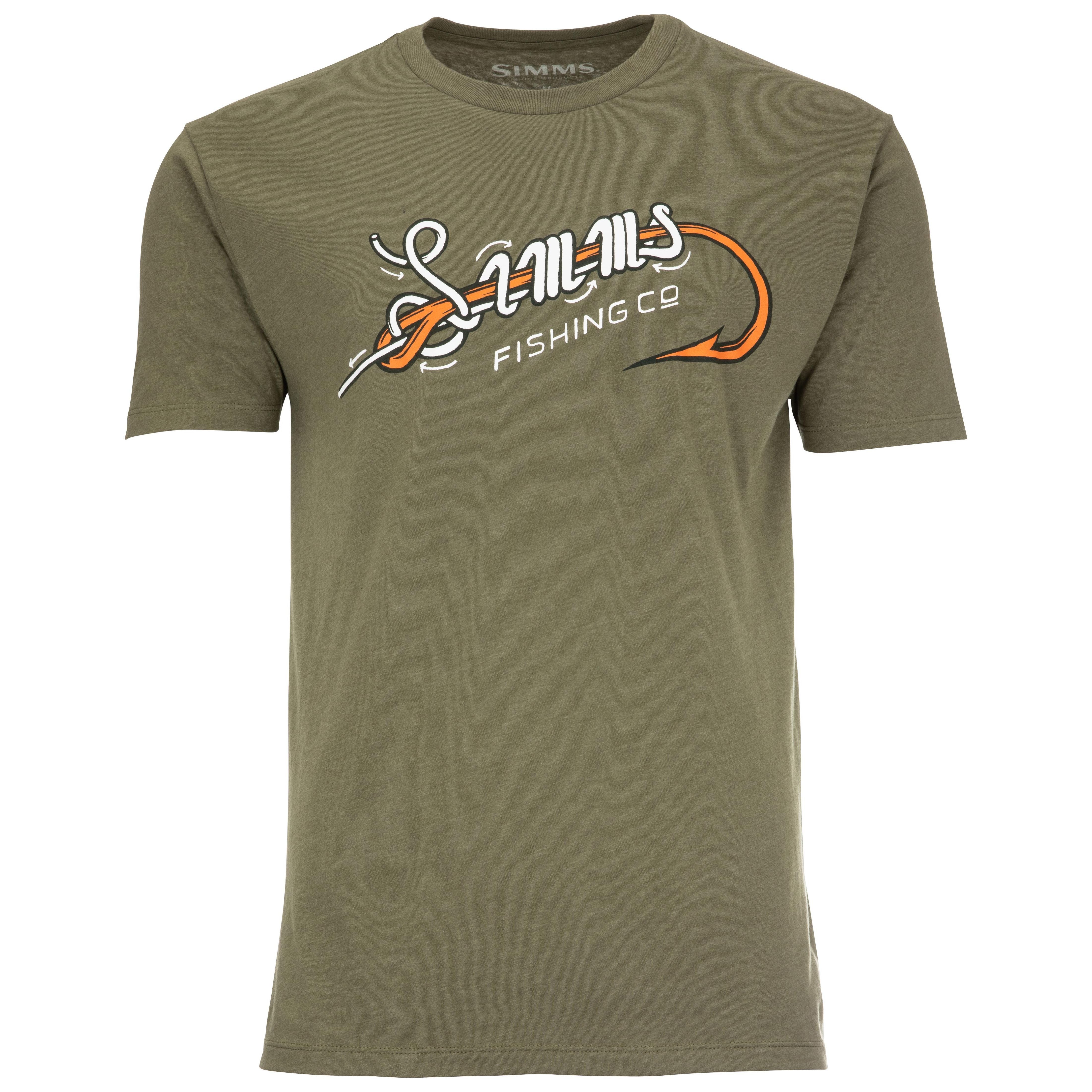 Simms Special Knot T-Shirt Military Heather Image 01