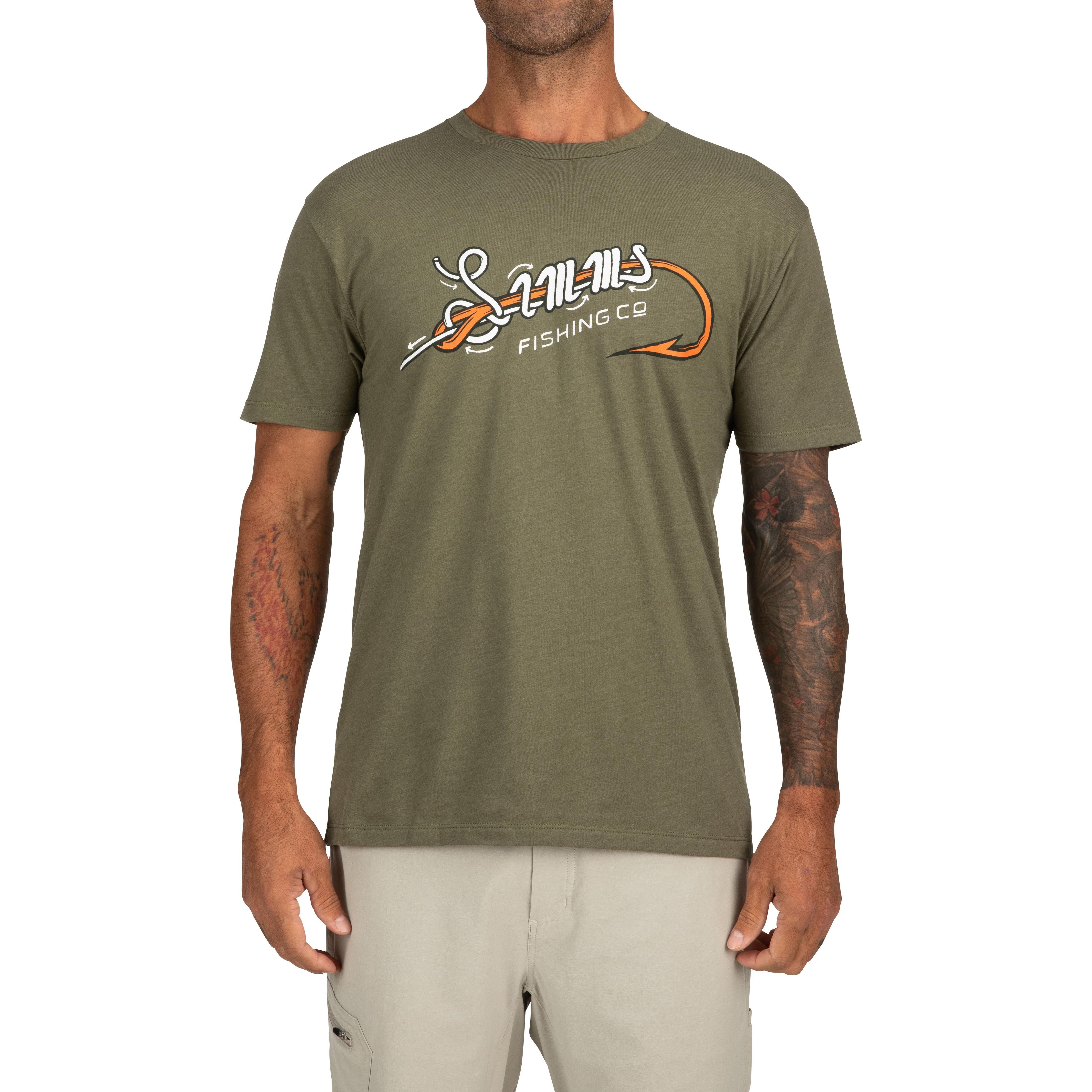 Simms Special Knot T-Shirt Military Heather Image 02