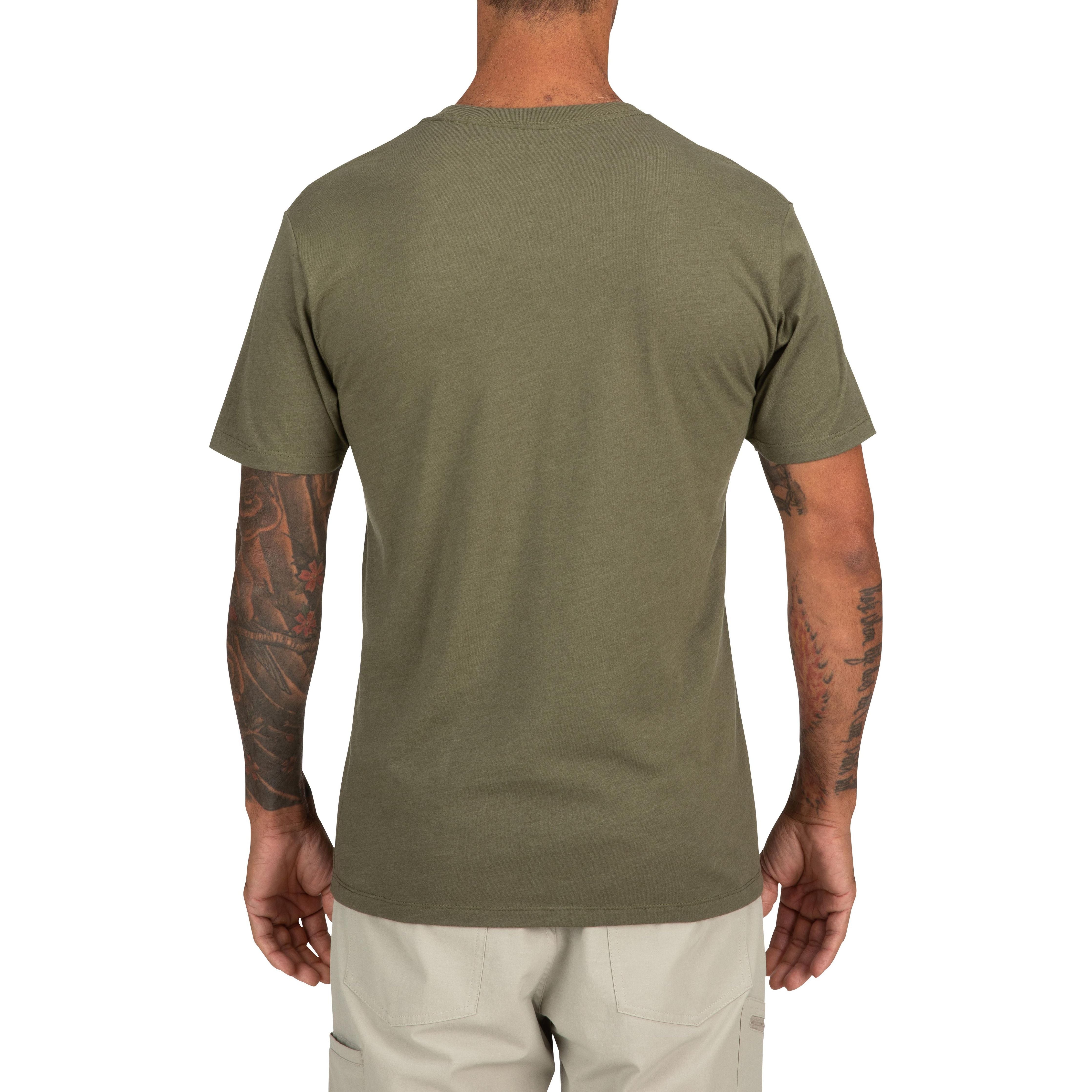 Simms Special Knot T-Shirt Military Heather Image 03
