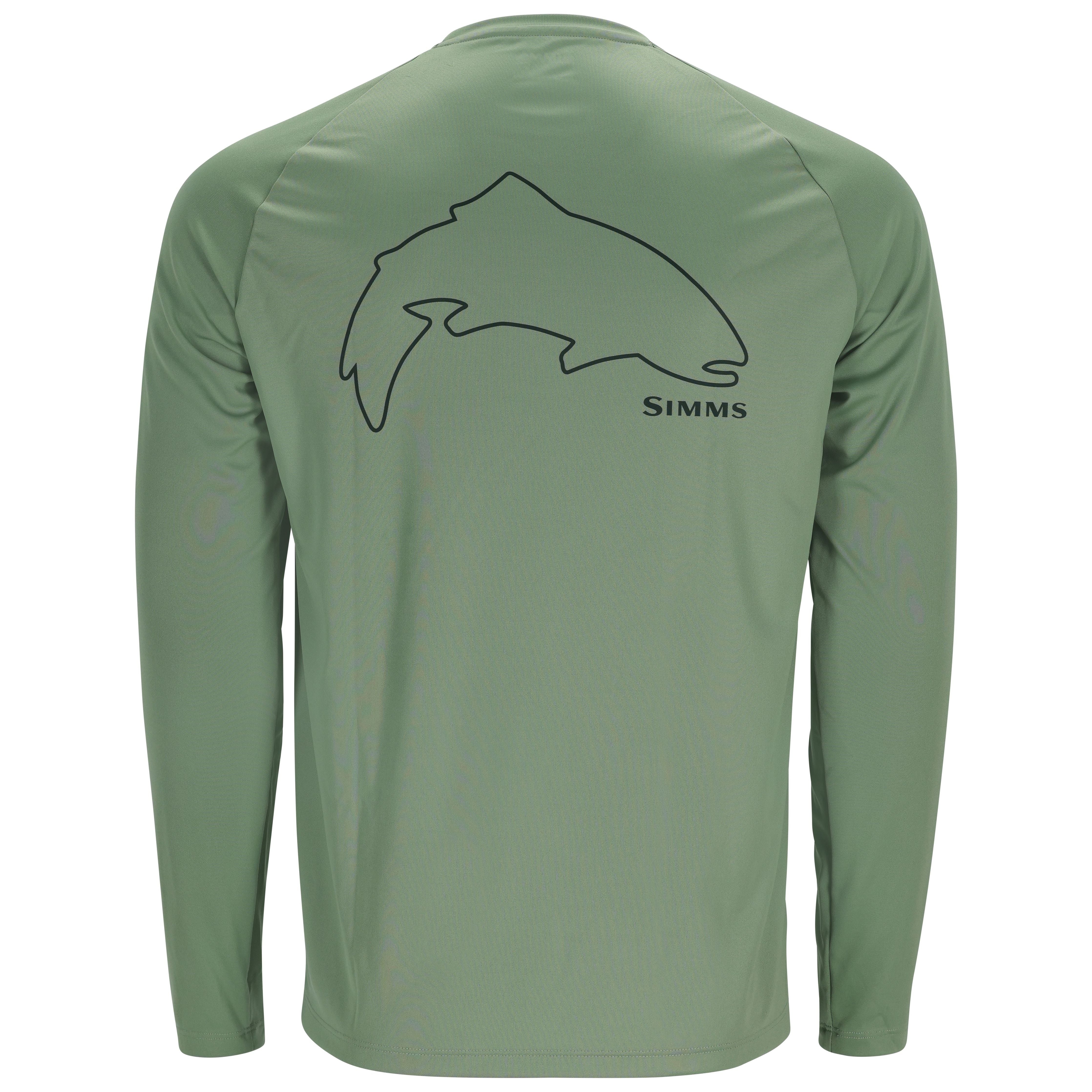 Simms Tech Tee - Artist Series Trout Outline/Field Image 01