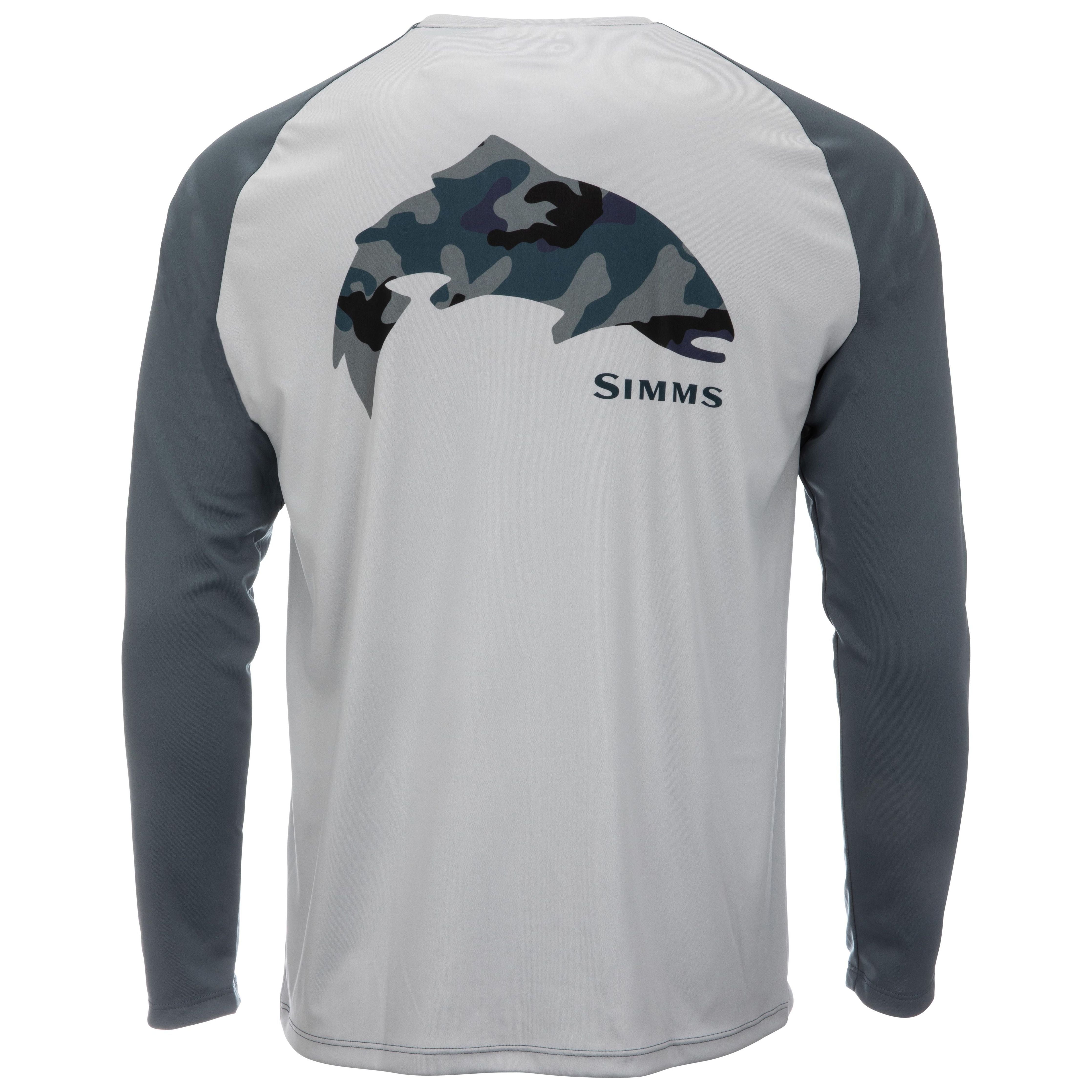 Simms Tech Tee - Artist Series Trout / Sterling / Storm Image 01