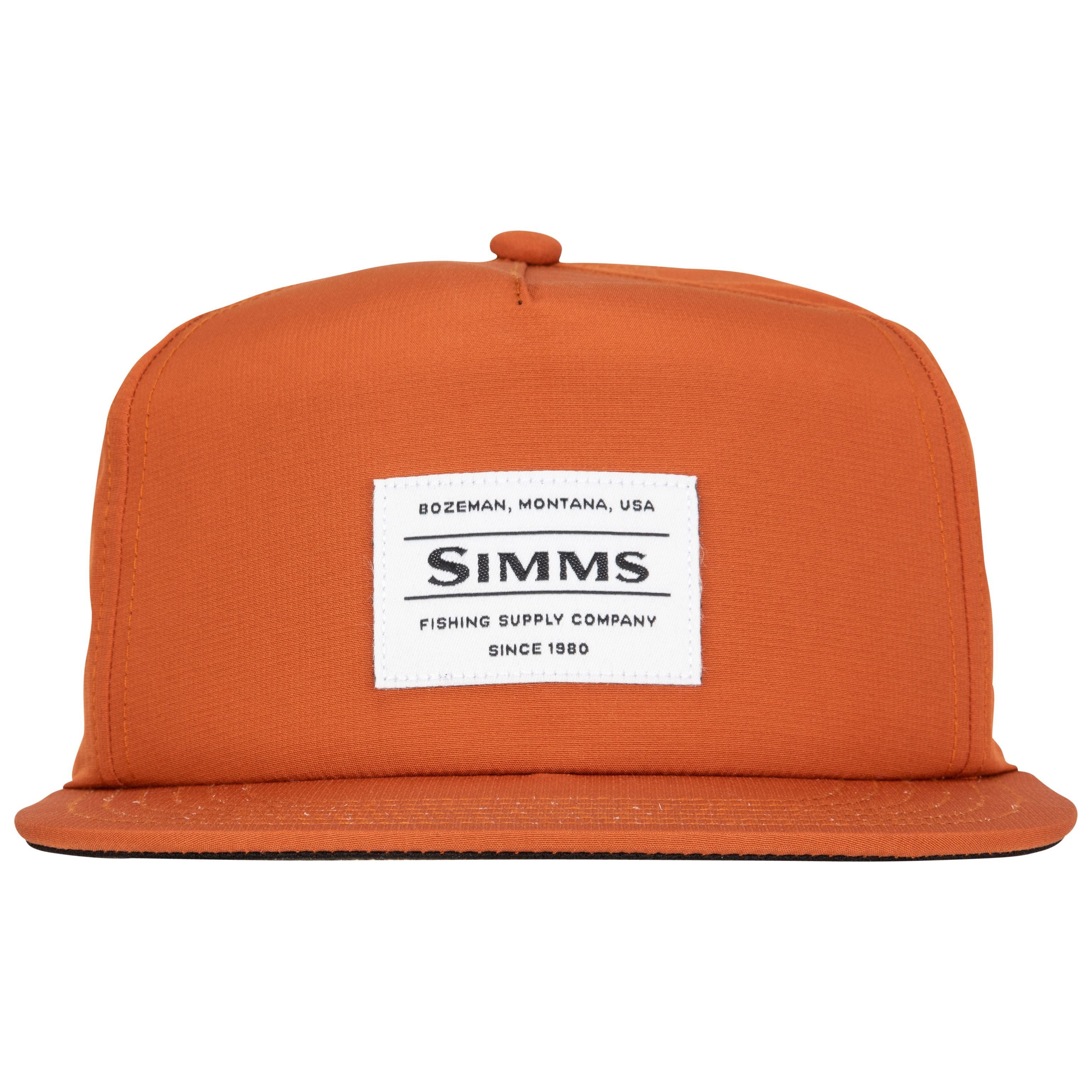 Simms Unstructured Flat Brim Cap Simms Orange Image 02