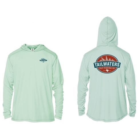 Tailwaters Fly Fishing Classic Logo Solar Hoody Sage Image 01