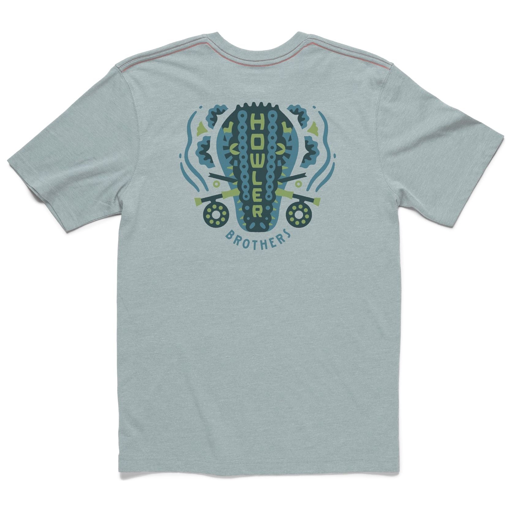 Howler Brothers Cotton T Gator Chomp: Puritan Grey Image 1