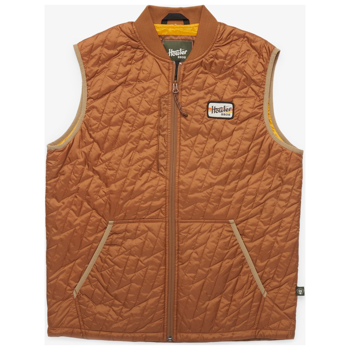 Howler Brothers Lightning Quilted Vest Coppermine Image 1