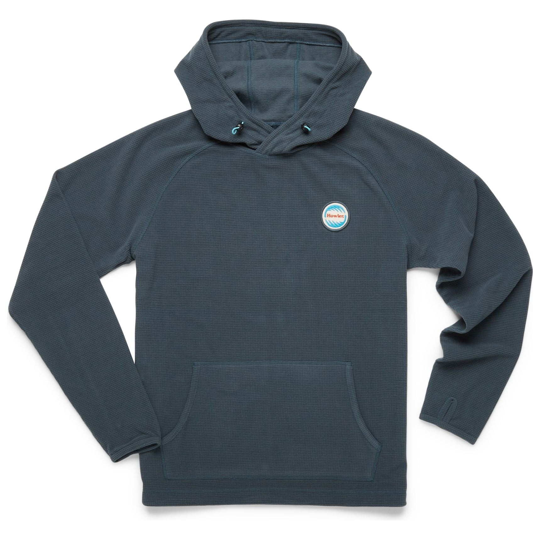 Howler Brothers Palo Duro Fleece Hoodie Station Blue Image 1