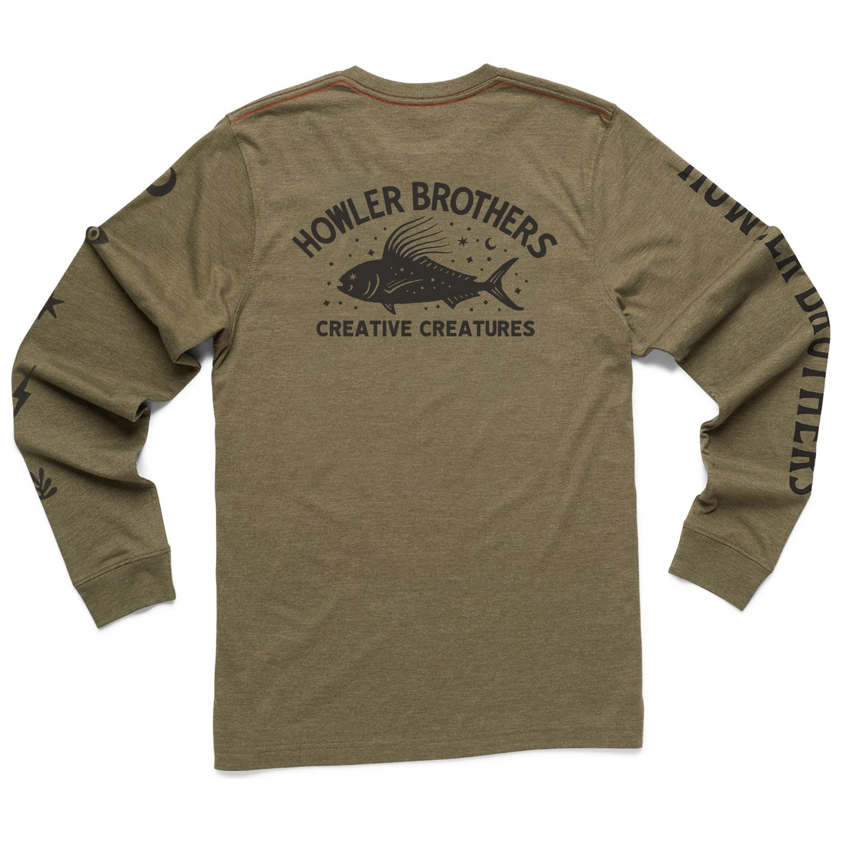 Howler Brothers Select Longsleeve T Creative Creatures Roosterfish: Fatigue Heather Image 1