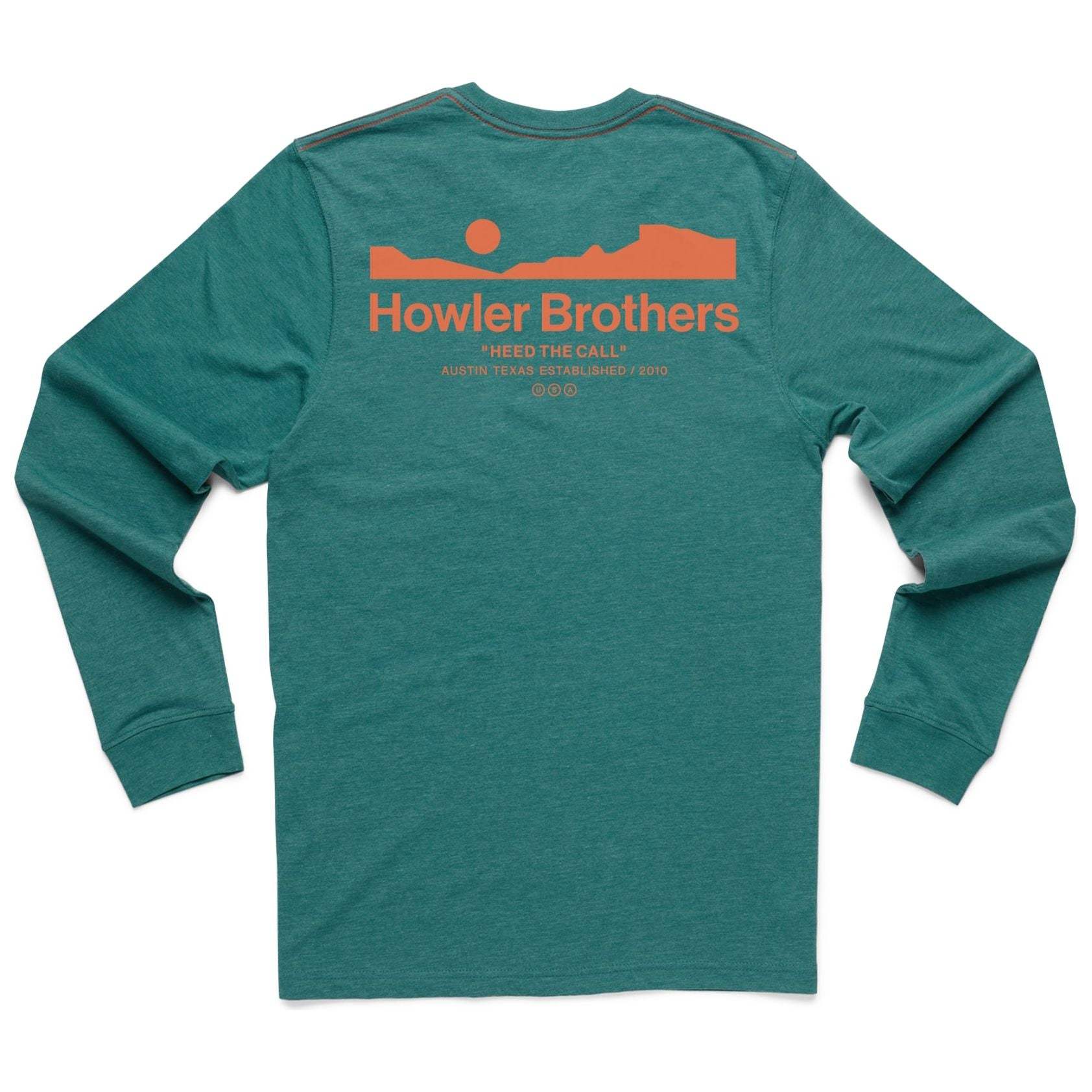 Howler Brothers Select Longsleeve T Howler Arroyo: Petrol Heather Image 1