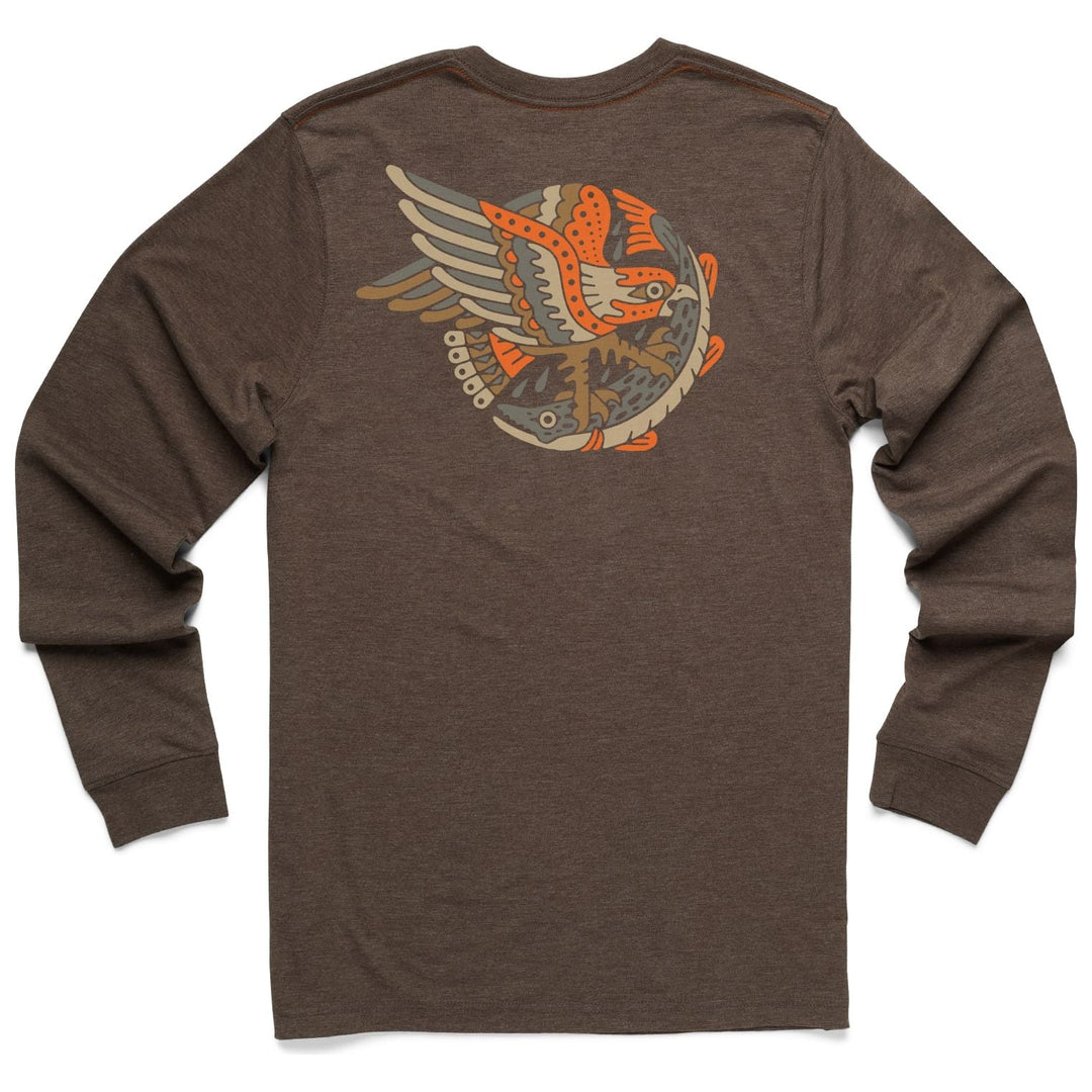 Howler Brothers Select Longsleeve T Osprey and Pike: Espresso Heather Image 1