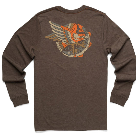 Howler Brothers Select Longsleeve T Osprey and Pike: Espresso Heather Image 1