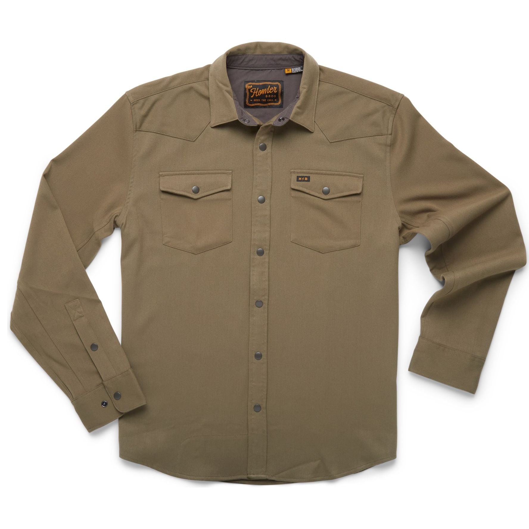 Howler Brothers Stockman Stretch Snapshirt Mountain Green Image 1