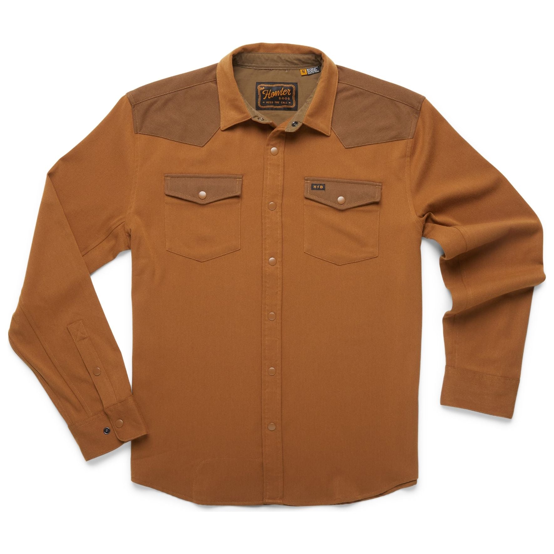 Howler Brothers Stockman Stretch Snapshirt Workingman’s Tan Image 1