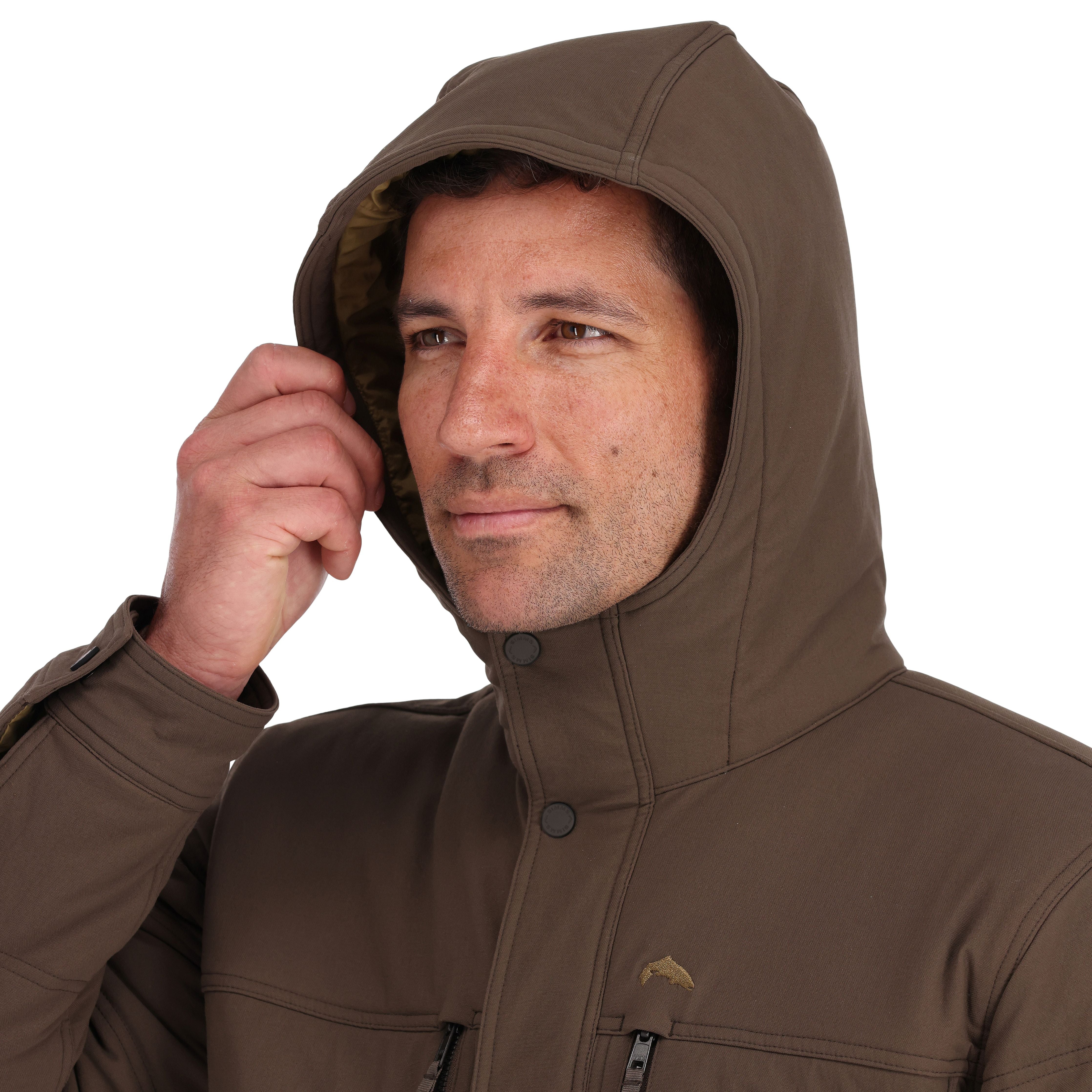 Simms Cardwell Hooded Jacket Hickory Image 06