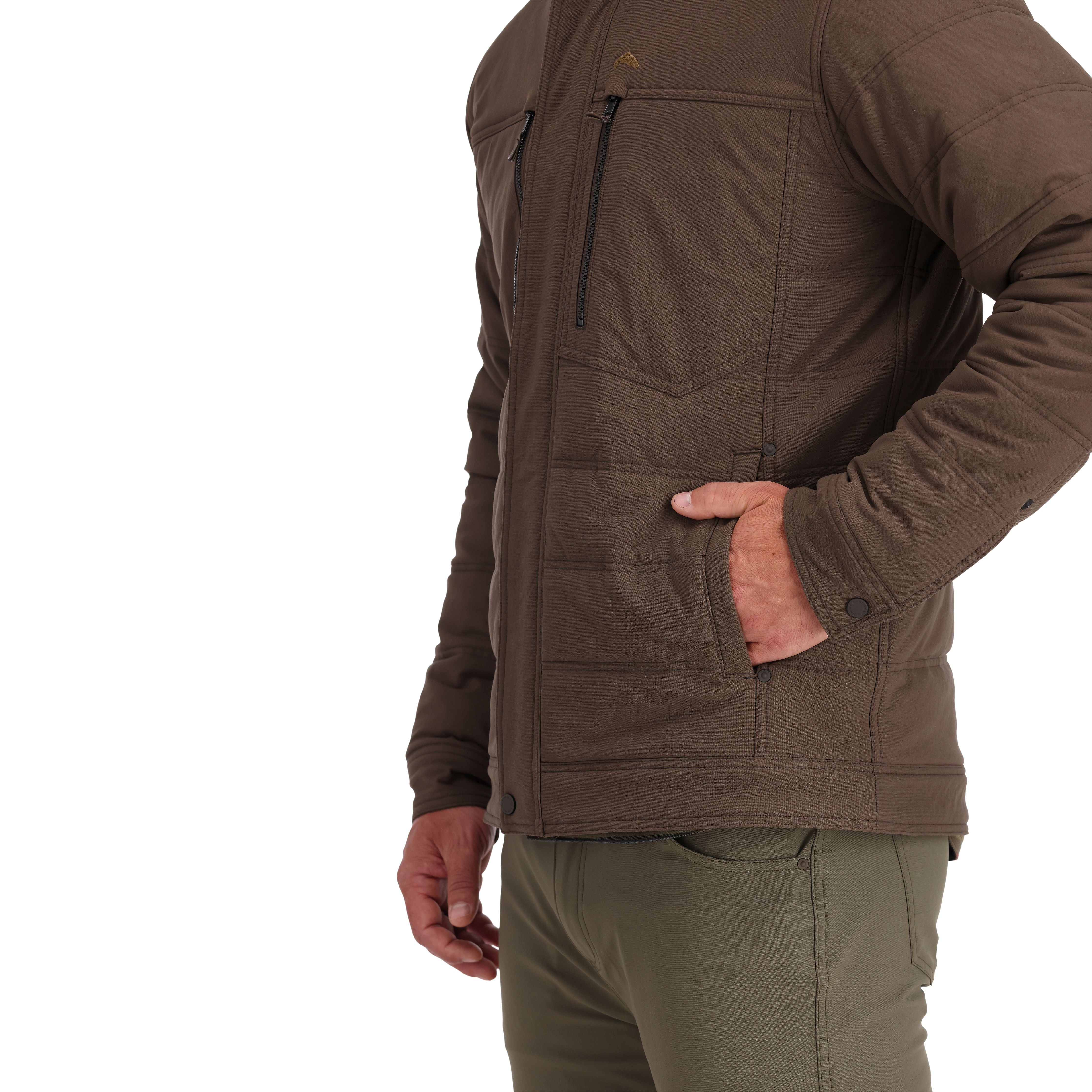 Simms Cardwell Hooded Jacket Hickory Image 08