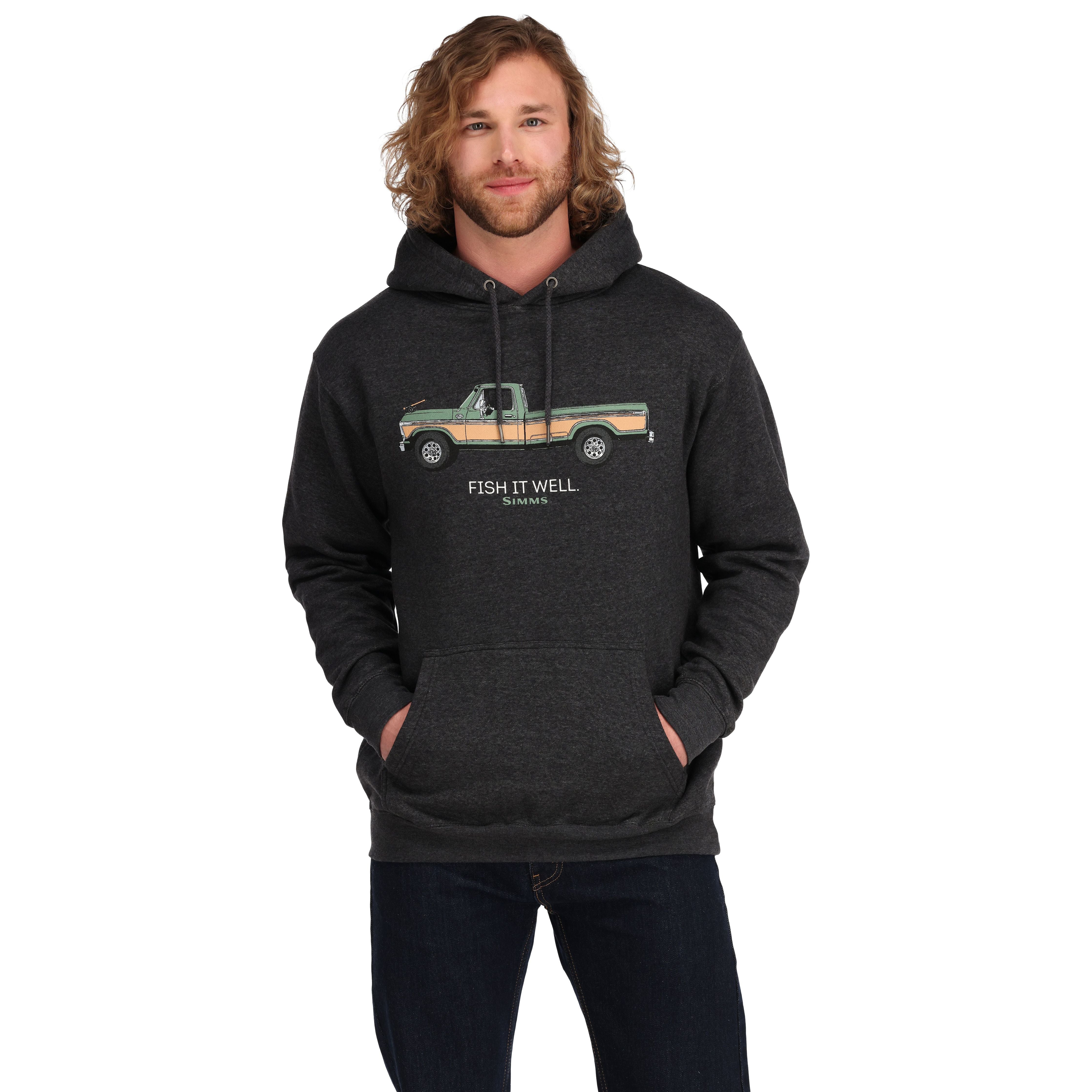 Simms Fish It Well 250 Hoody Charcoal Heather Image 02