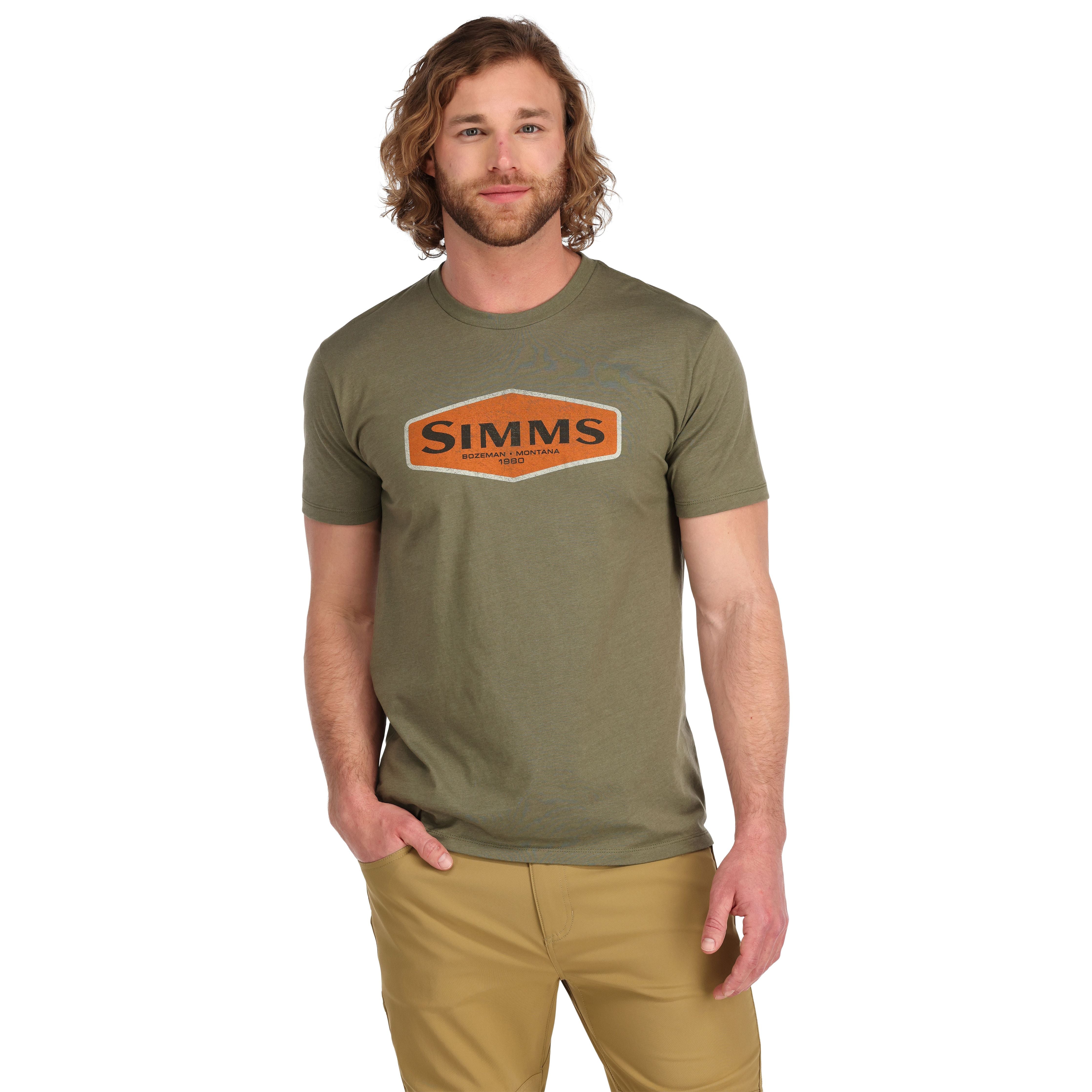 Simms Logo Frame SS T-Shirt Military Heather Image 02