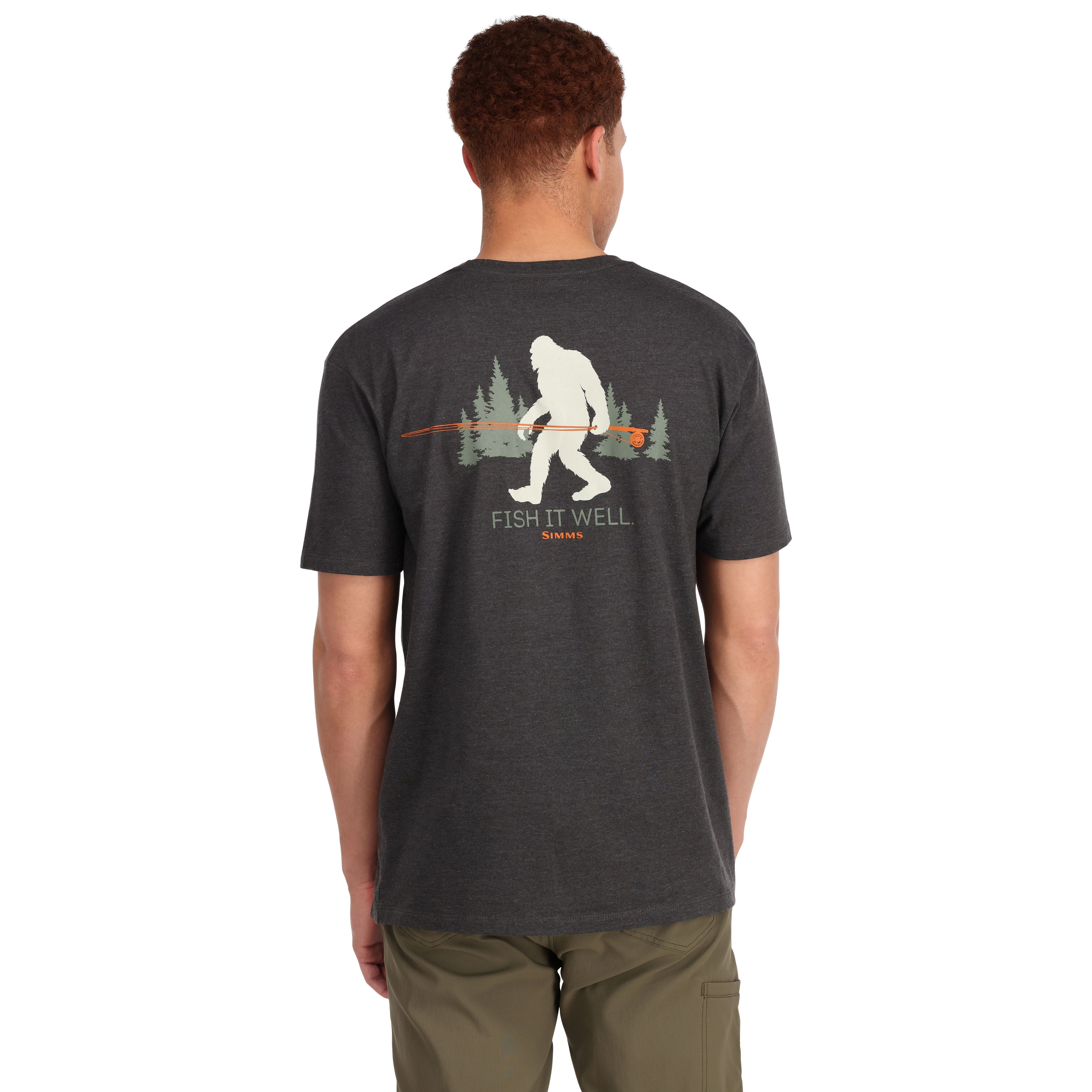 Simms Sasquatch SS T-Shirt Charcoal Heather Image 04