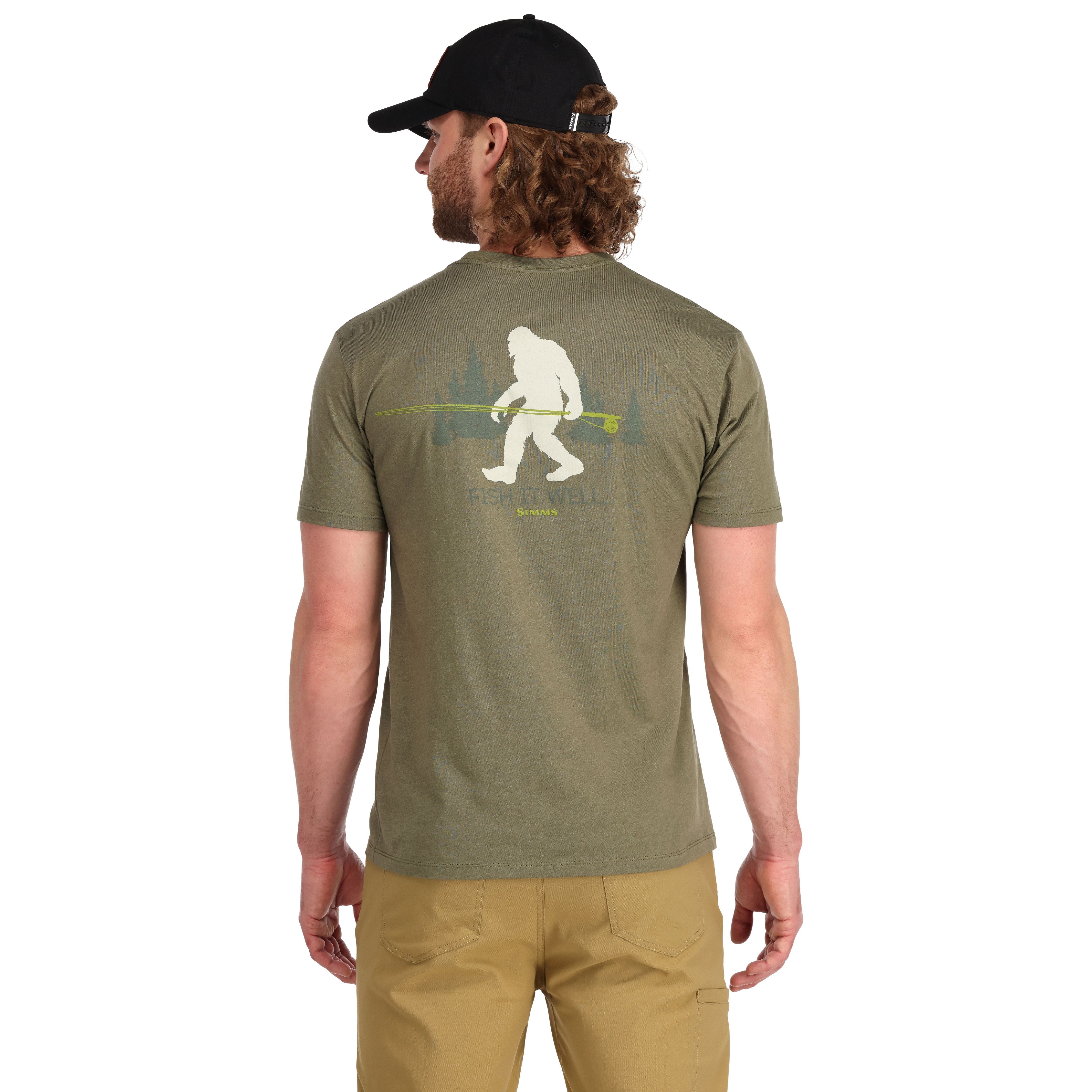 Simms Sasquatch SS T-Shirt Military Heather Image 04