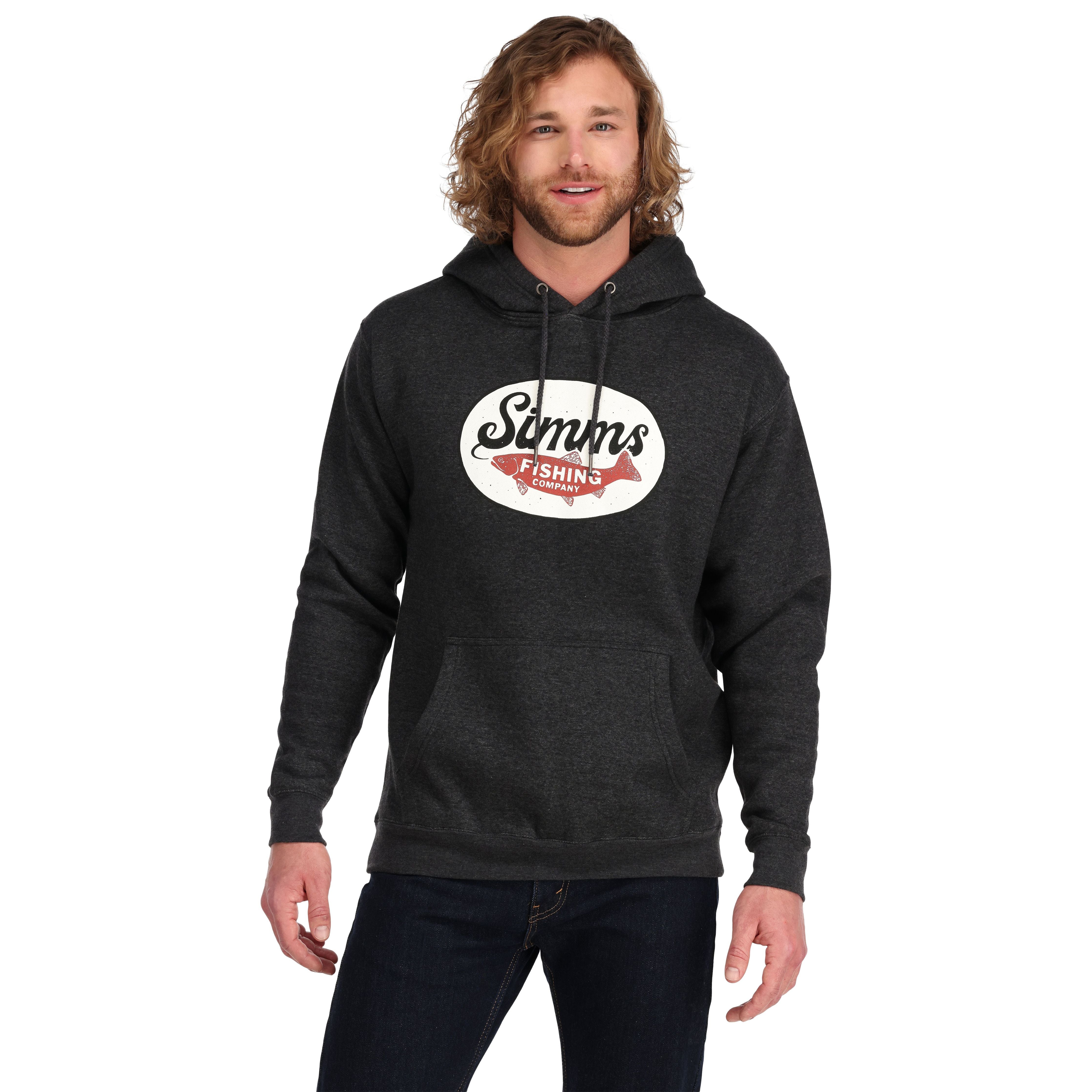 Simms Trout Wander Hoody Charcoal Heather Image 02