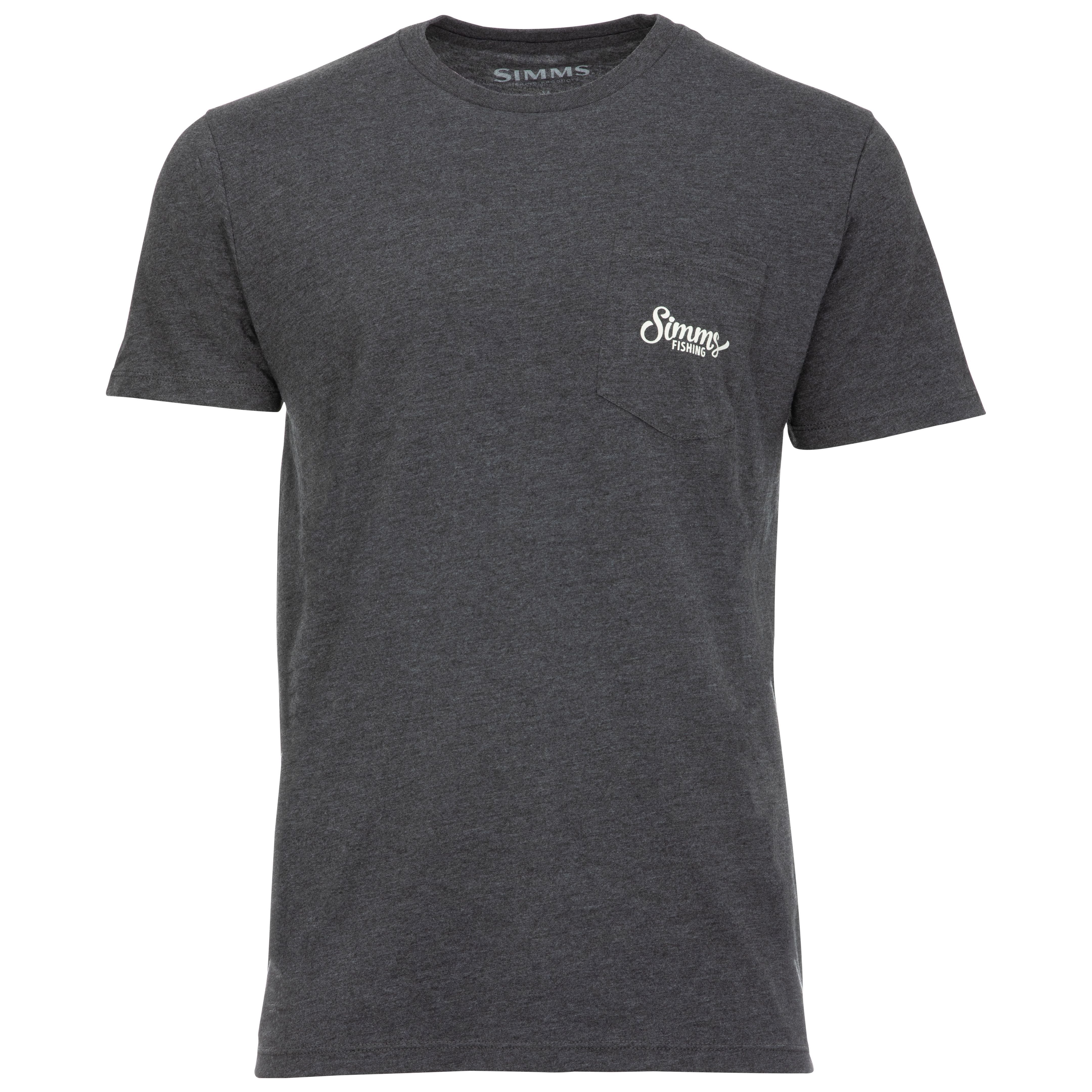 Simms Two Tone SS Pocket Tee Charcoal Heather Image 02