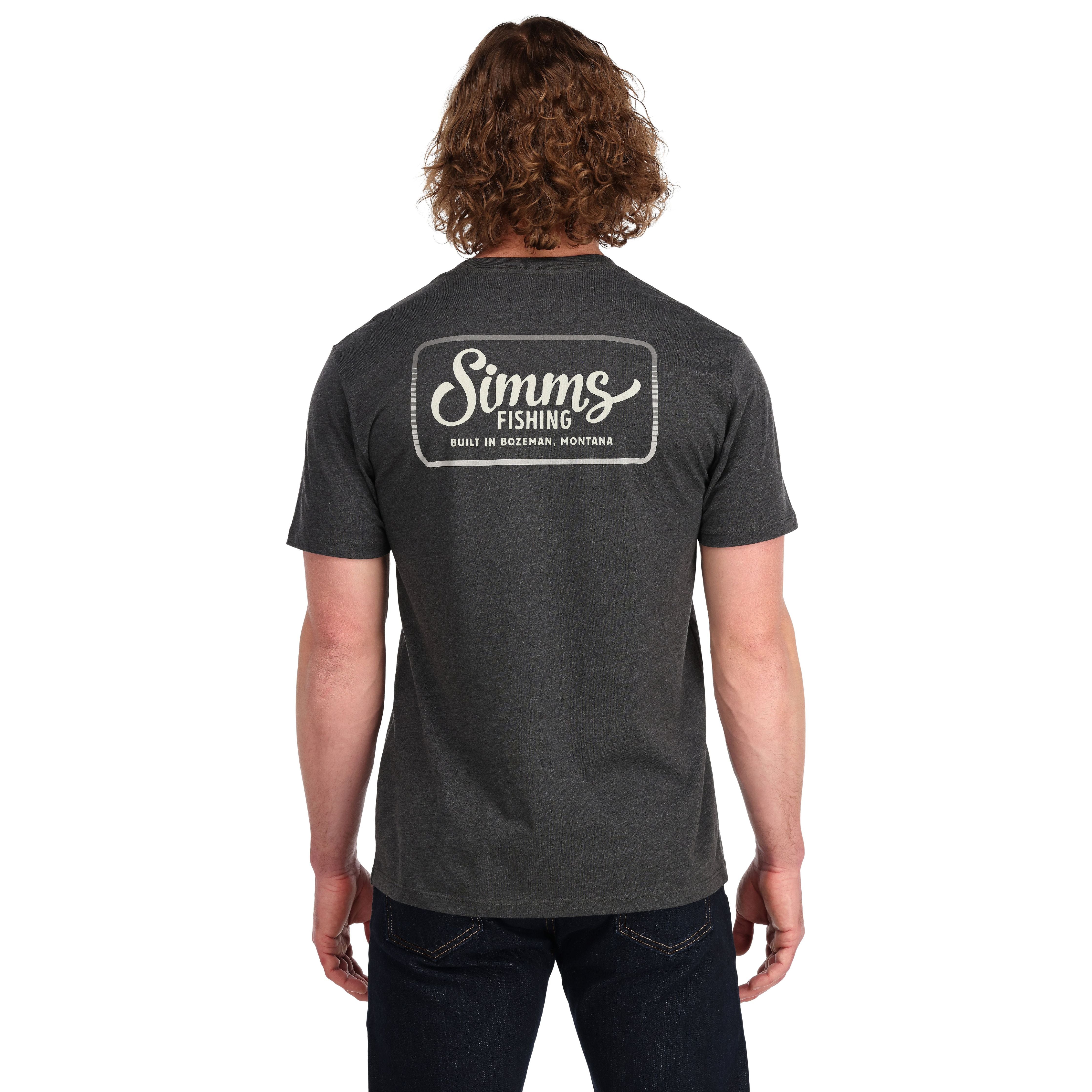 Simms Two Tone SS Pocket Tee Charcoal Heather Image 04