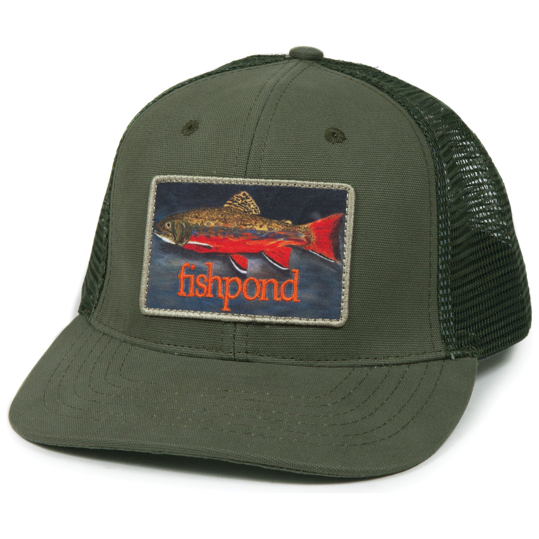Fishpond Brookie Trucker Hat Olive Image 01