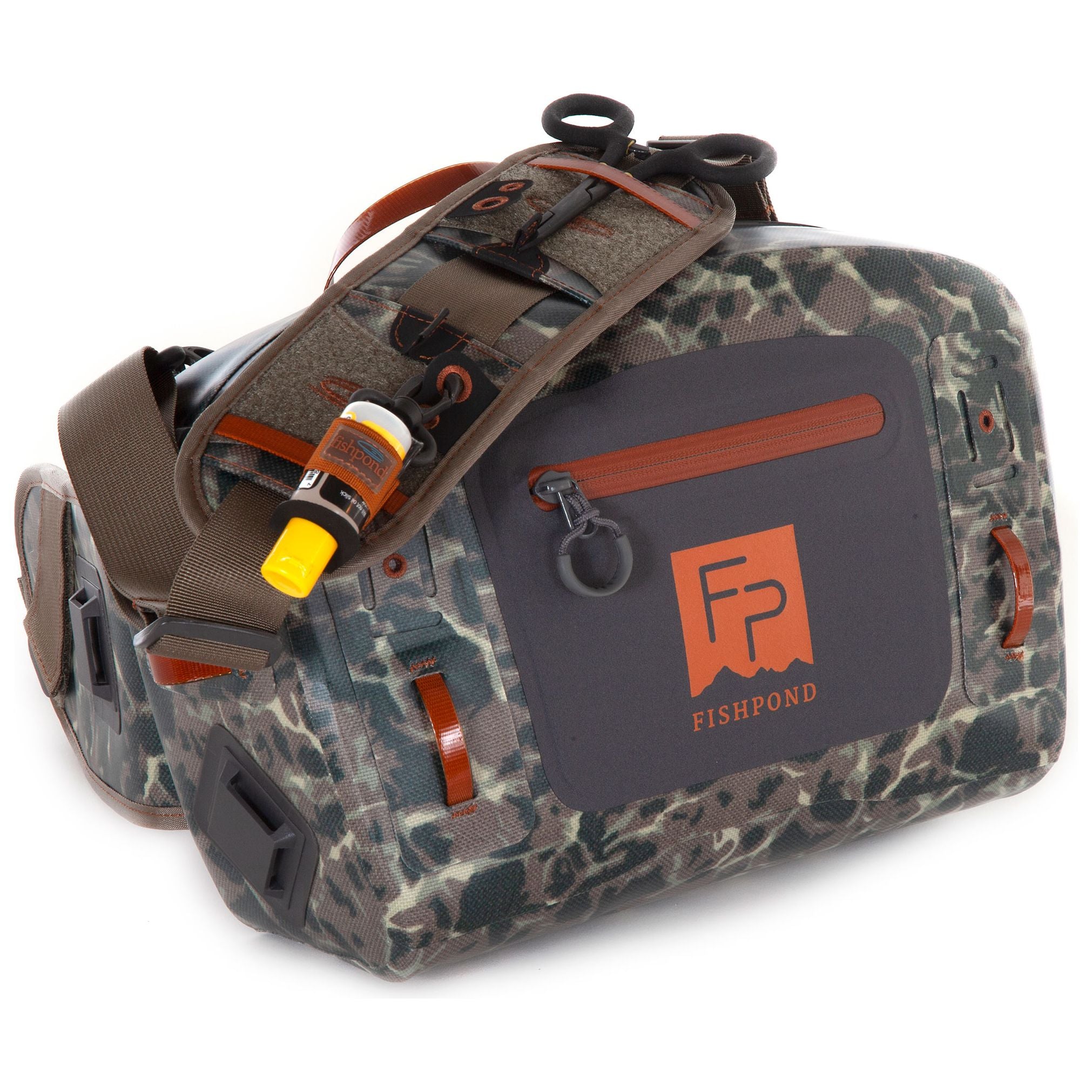 Fishpond Thunderhead Submersible Lumbar Pack Eco Riverbed Camo Image 01