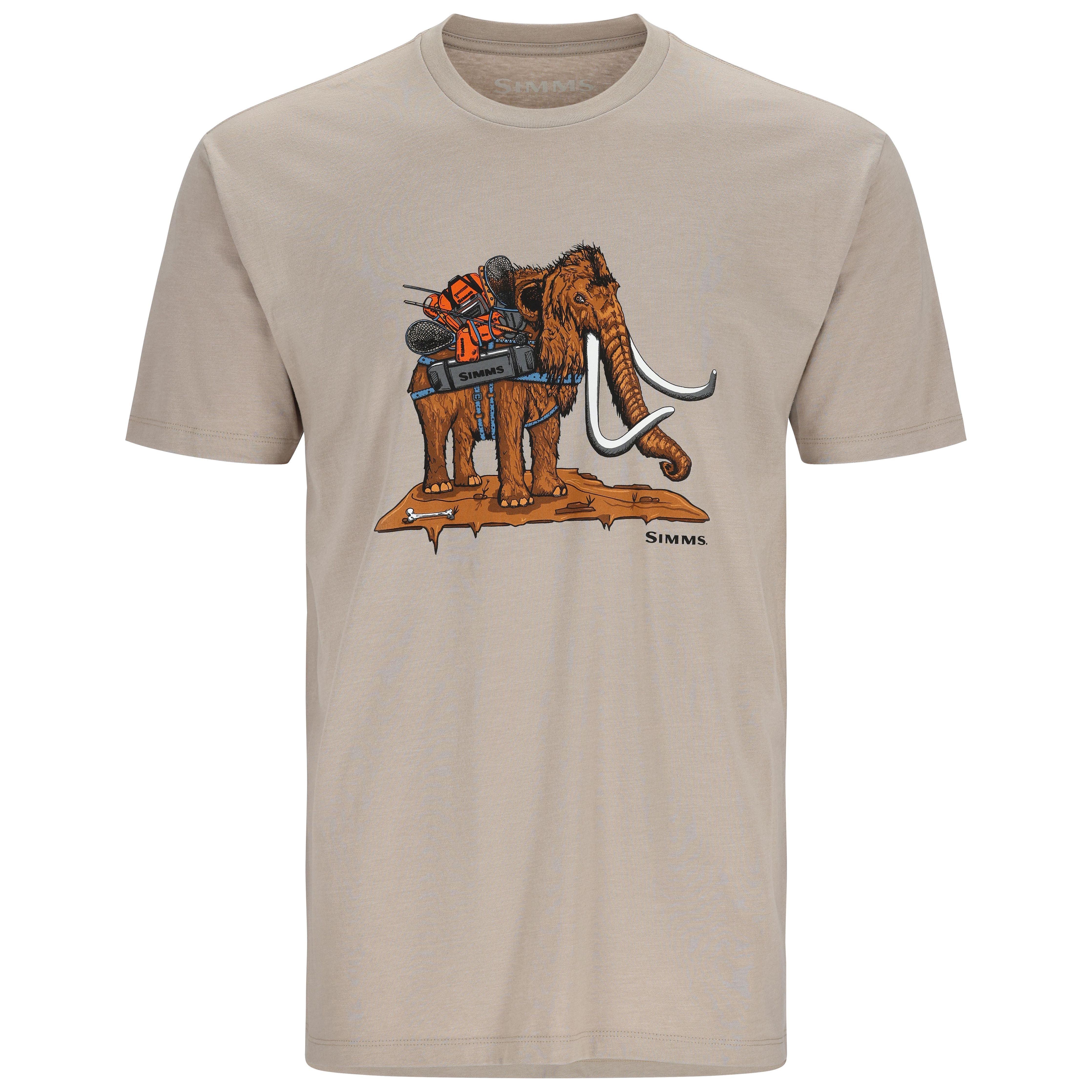 Simms Adventure Mammoth T-Shirt Khaki Heather Image 01