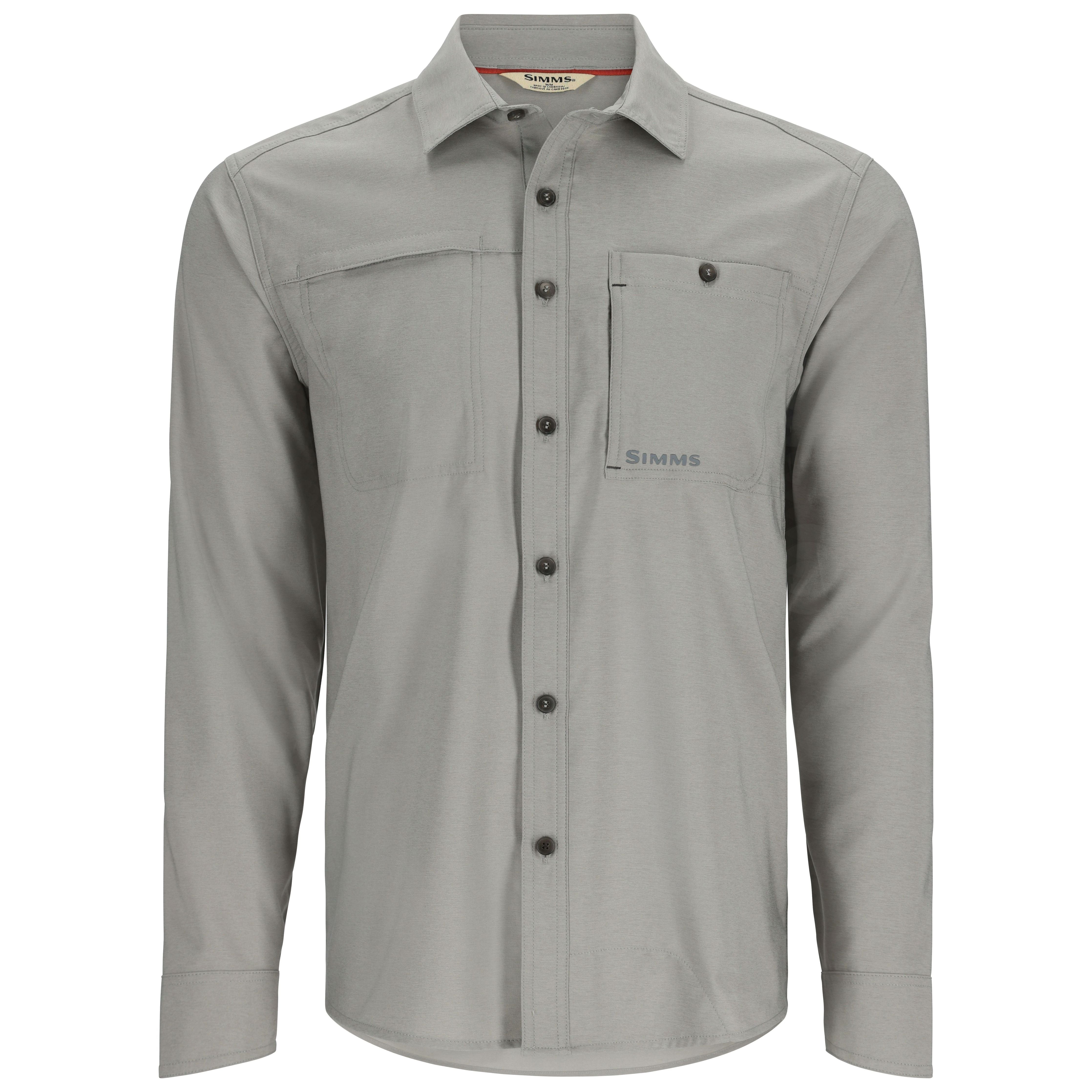 Simms Guide LS Shirt - Marle - Dark Slate - The Fly Shack Fly Fishing