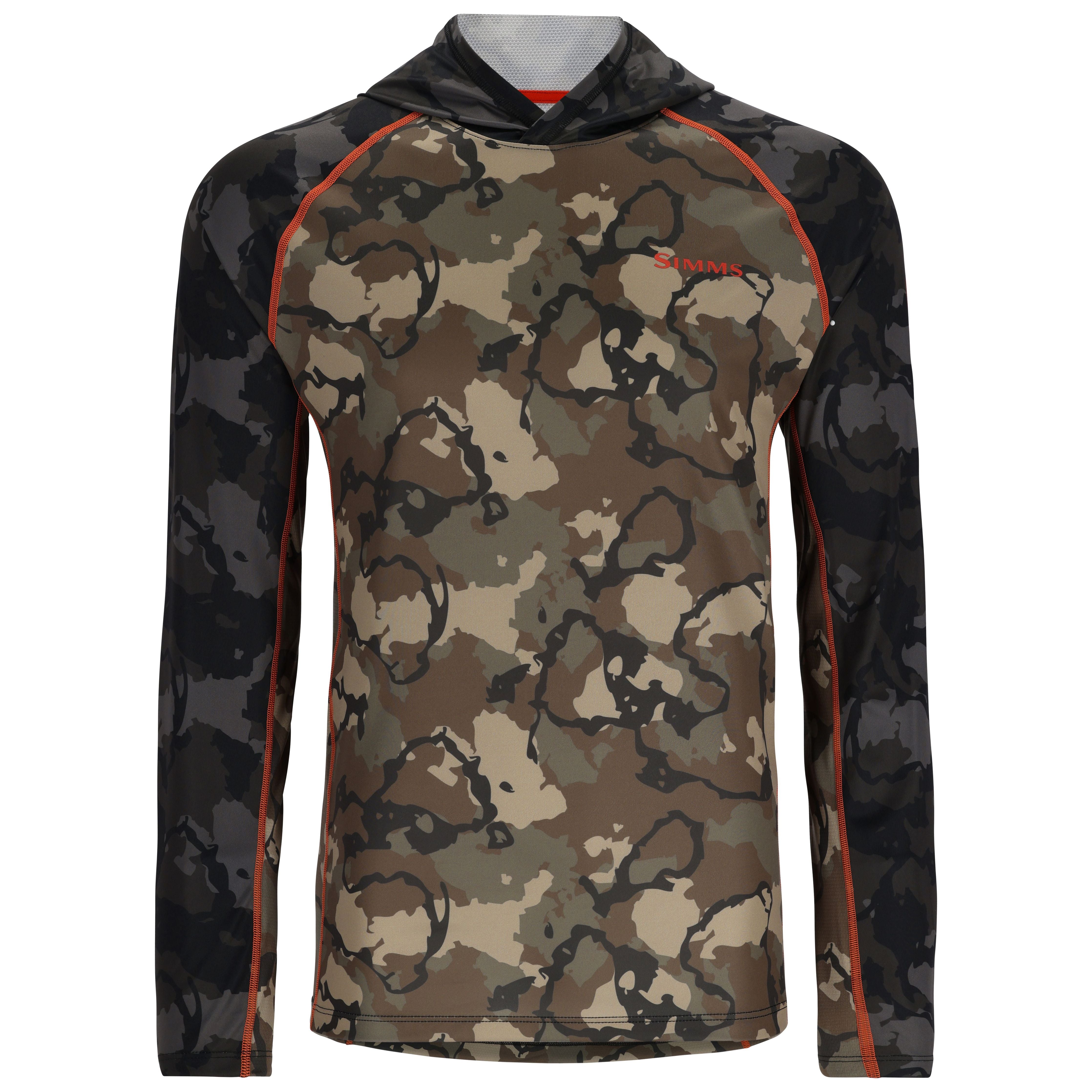 Simms Challenger Solar Hoody R Camo Olive Drab/R Camo Carbon Image 01
