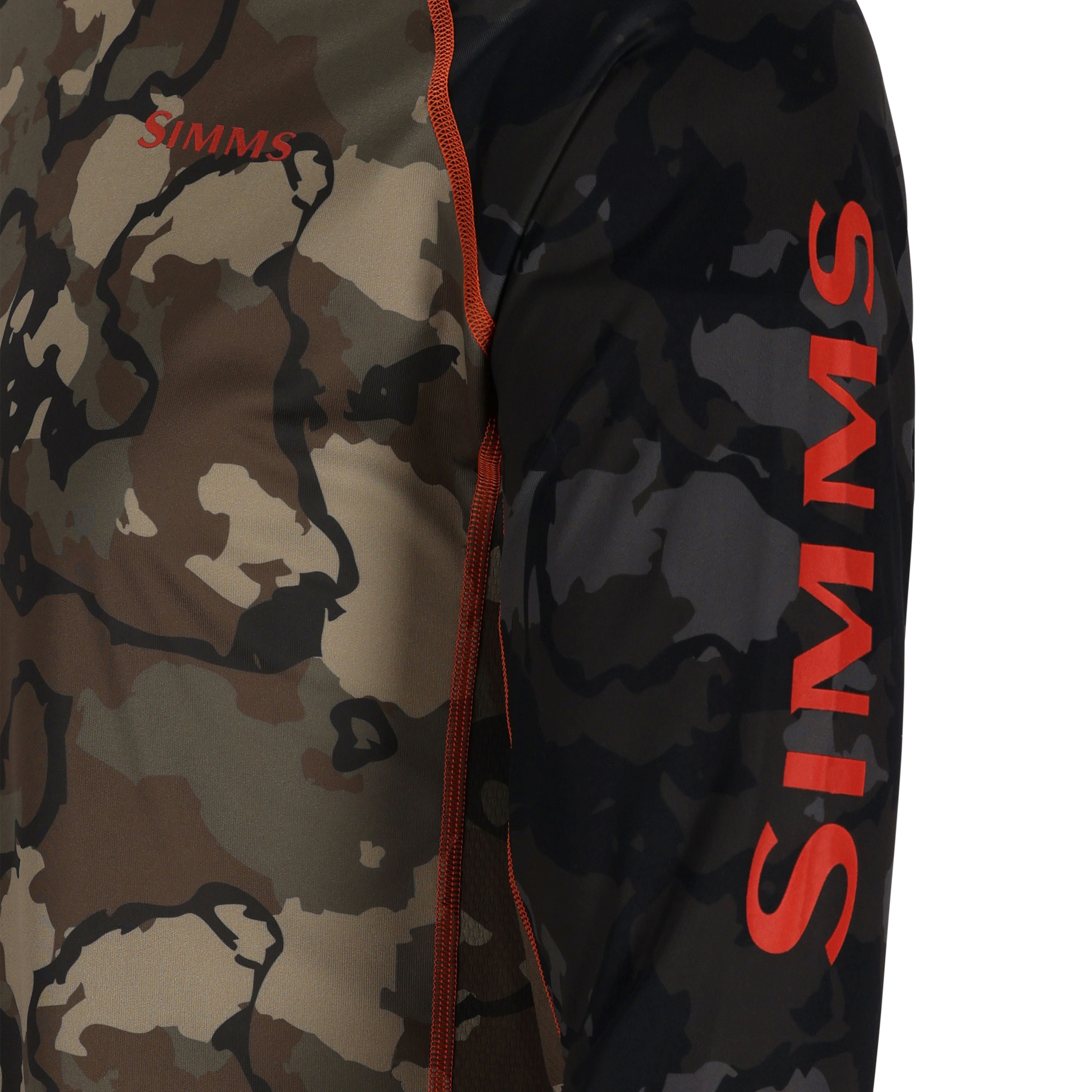 Simms Challenger Solar Hoody R Camo Olive Drab/R Camo Carbon Image 05