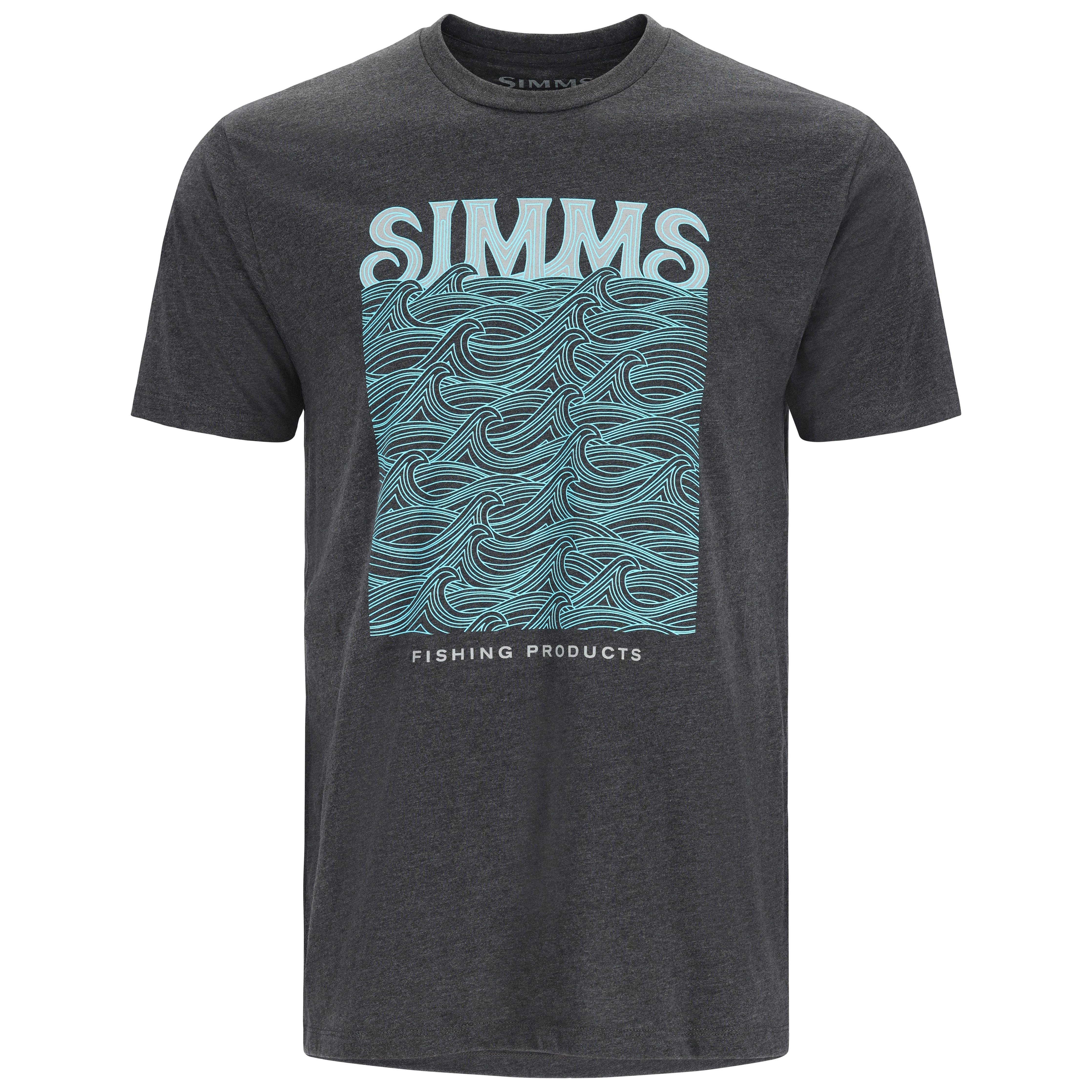 Simms Wave T-Shirt Charcoal Heather Image 01