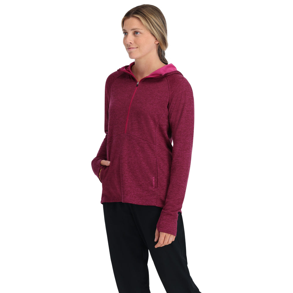 Simms Women's BugStopper Hoody Fuchsia Heather Image 02