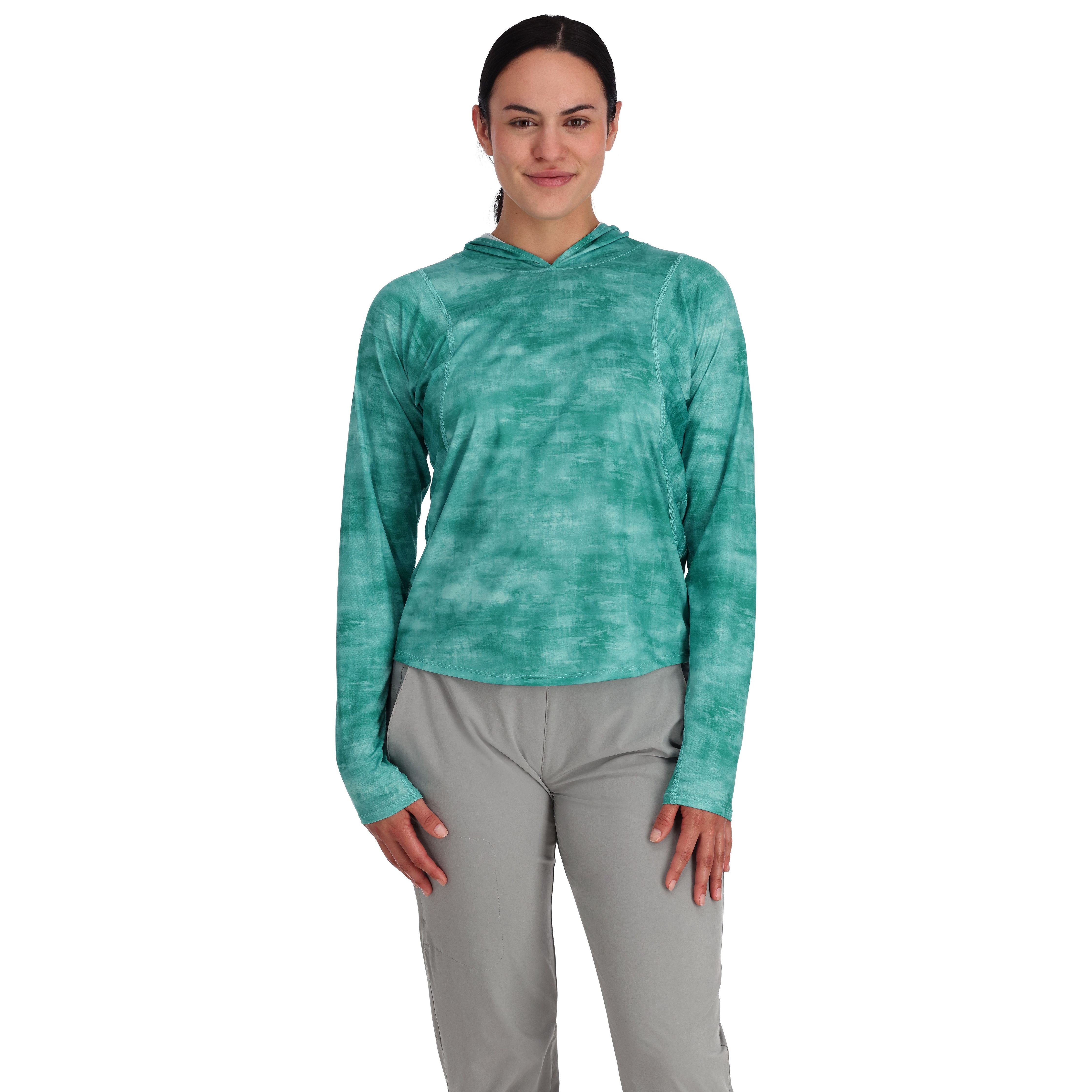 Simms Women's Challenger Solar Hoody Gulf Blue Daze Image 03