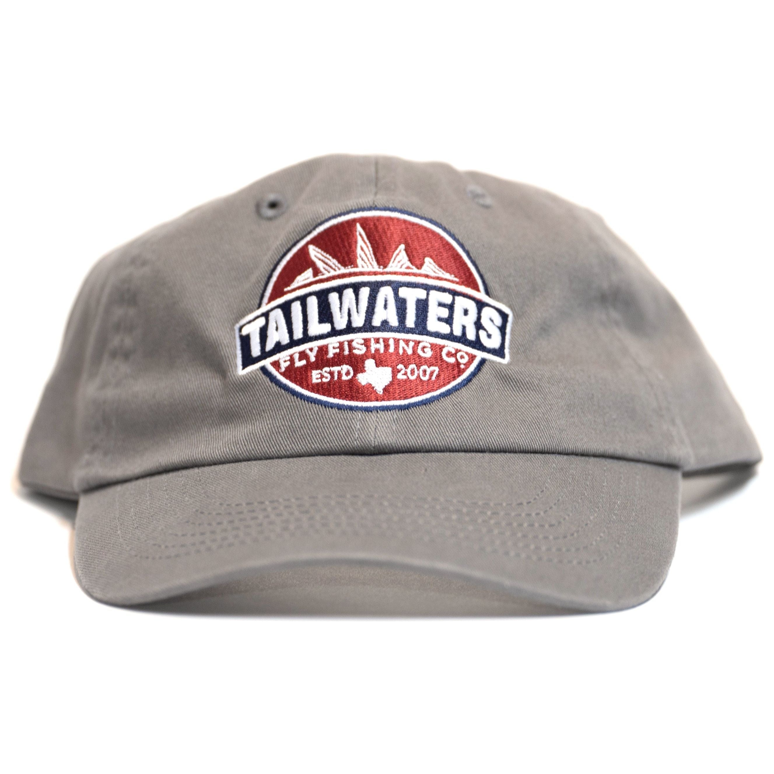 Tailwaters Fly Fishing Classic Logo Dad Hat Charcoal Image 01