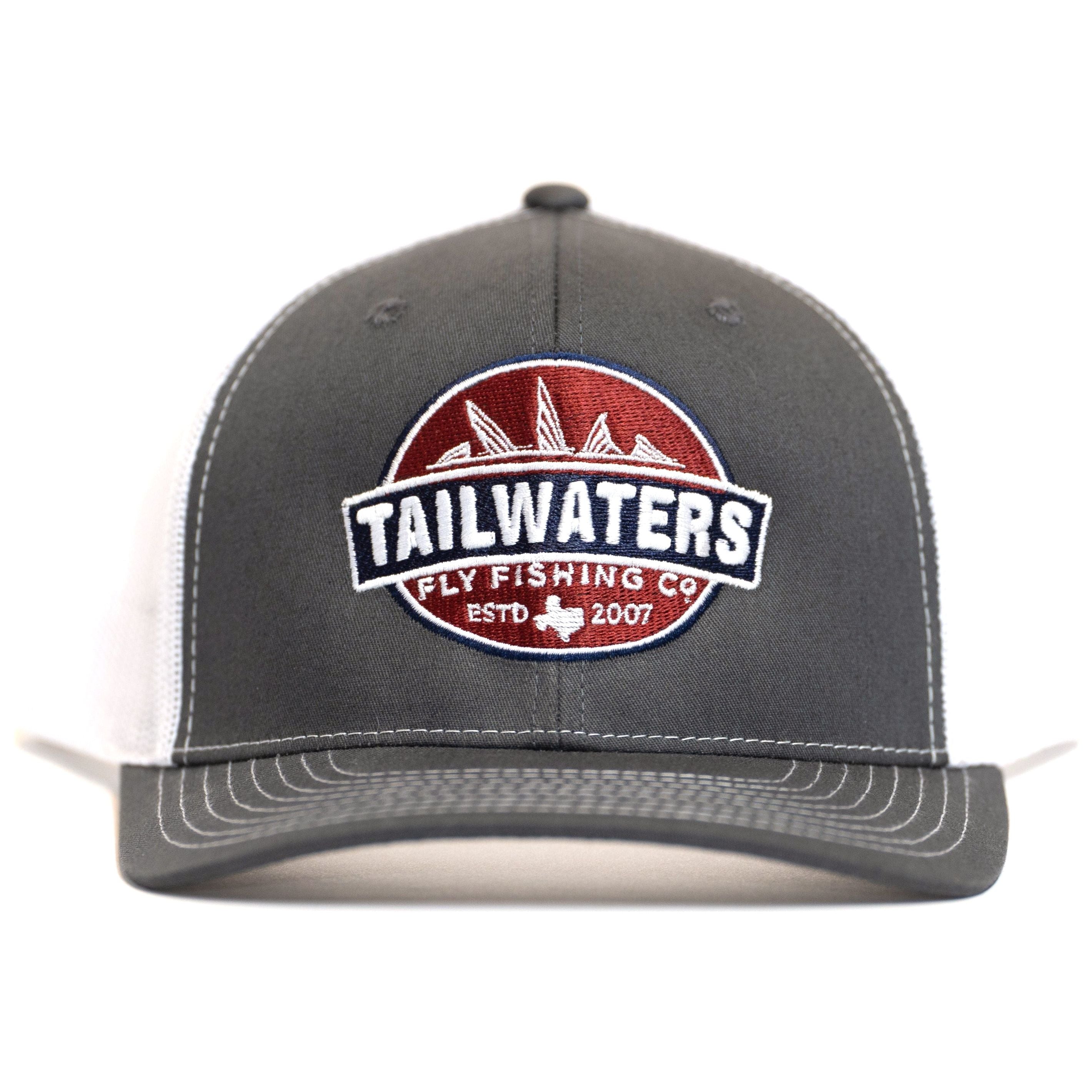 Tailwaters Fly Fishing Classic Logo Trucker Hat Charcoal Image 01