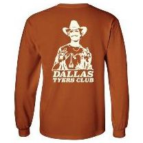 Tailwaters Fly Fishing Dallas Tyers Club Long Sleeve T-Shirt Orange Image 01