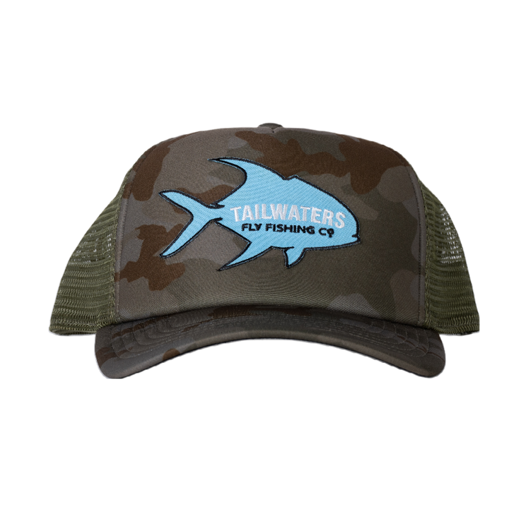 Tailwaters Fly Fishing Permit Logo Trucker Hat